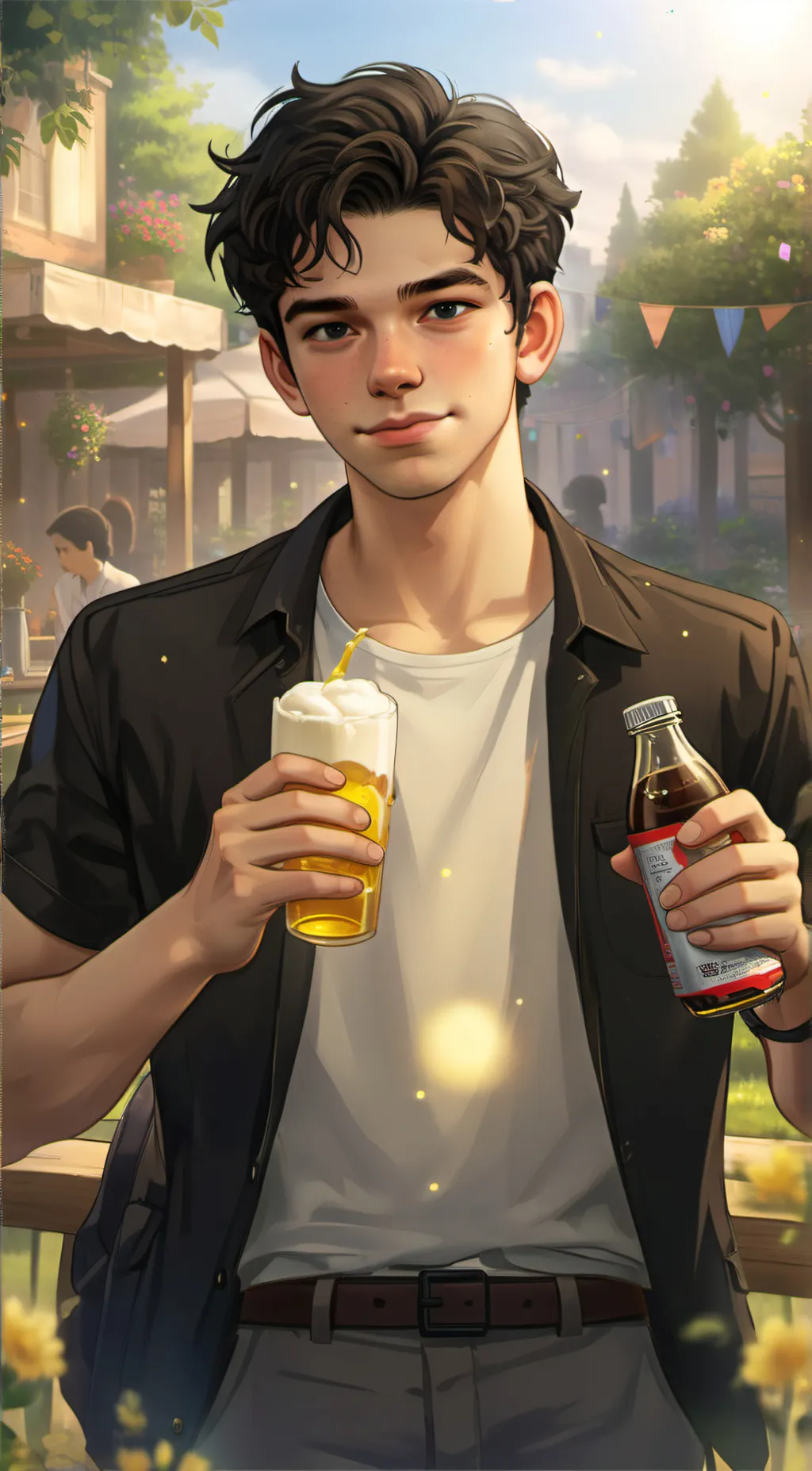 ai character: Luke Monet background