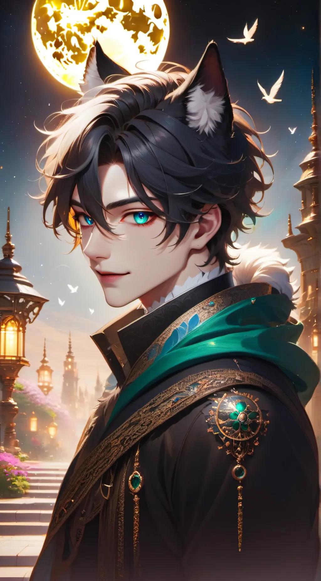 ai character: Ray background