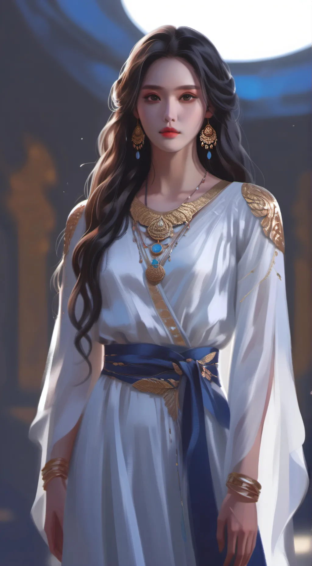 ai character: Luna background