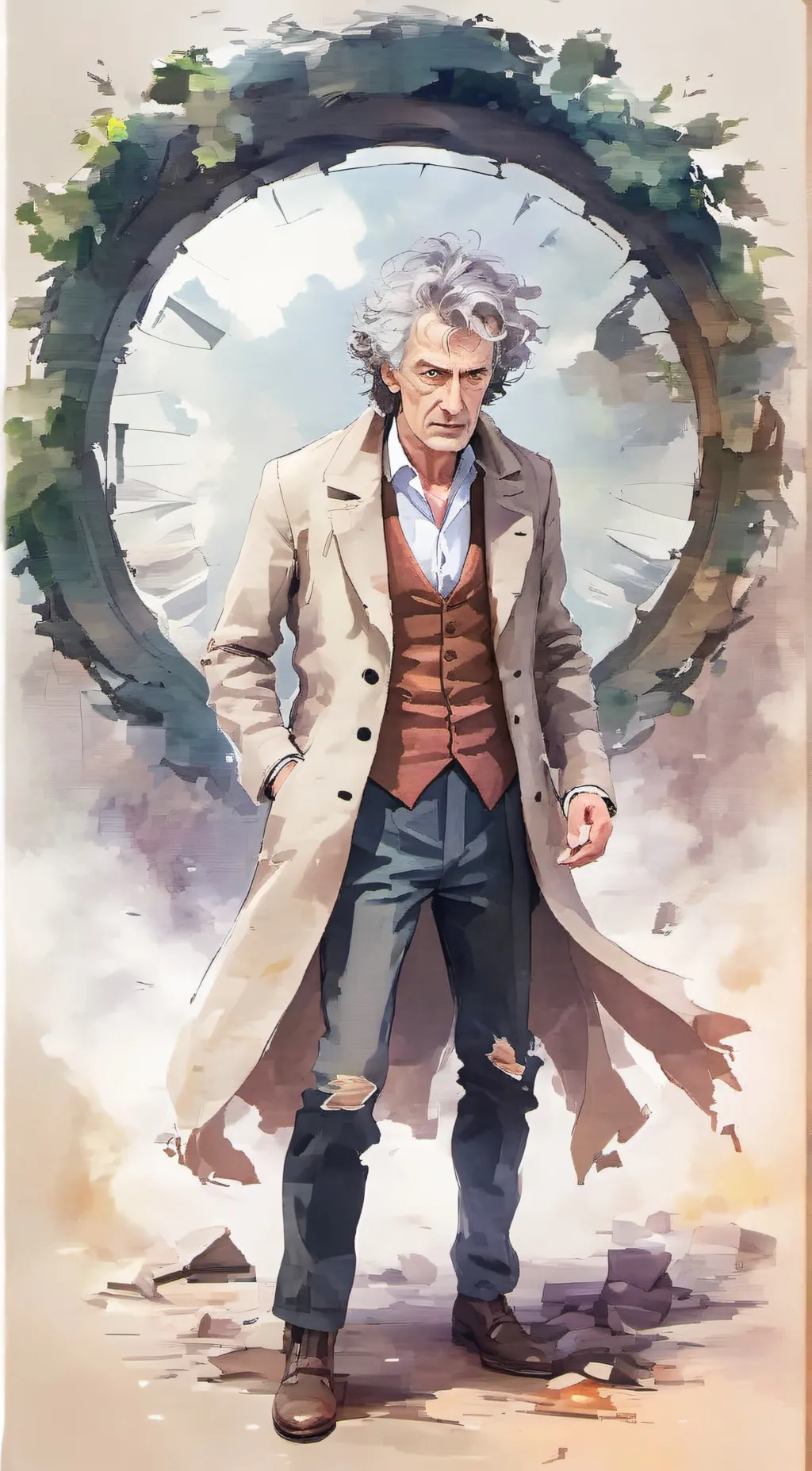 ai character: Justin Thyme background