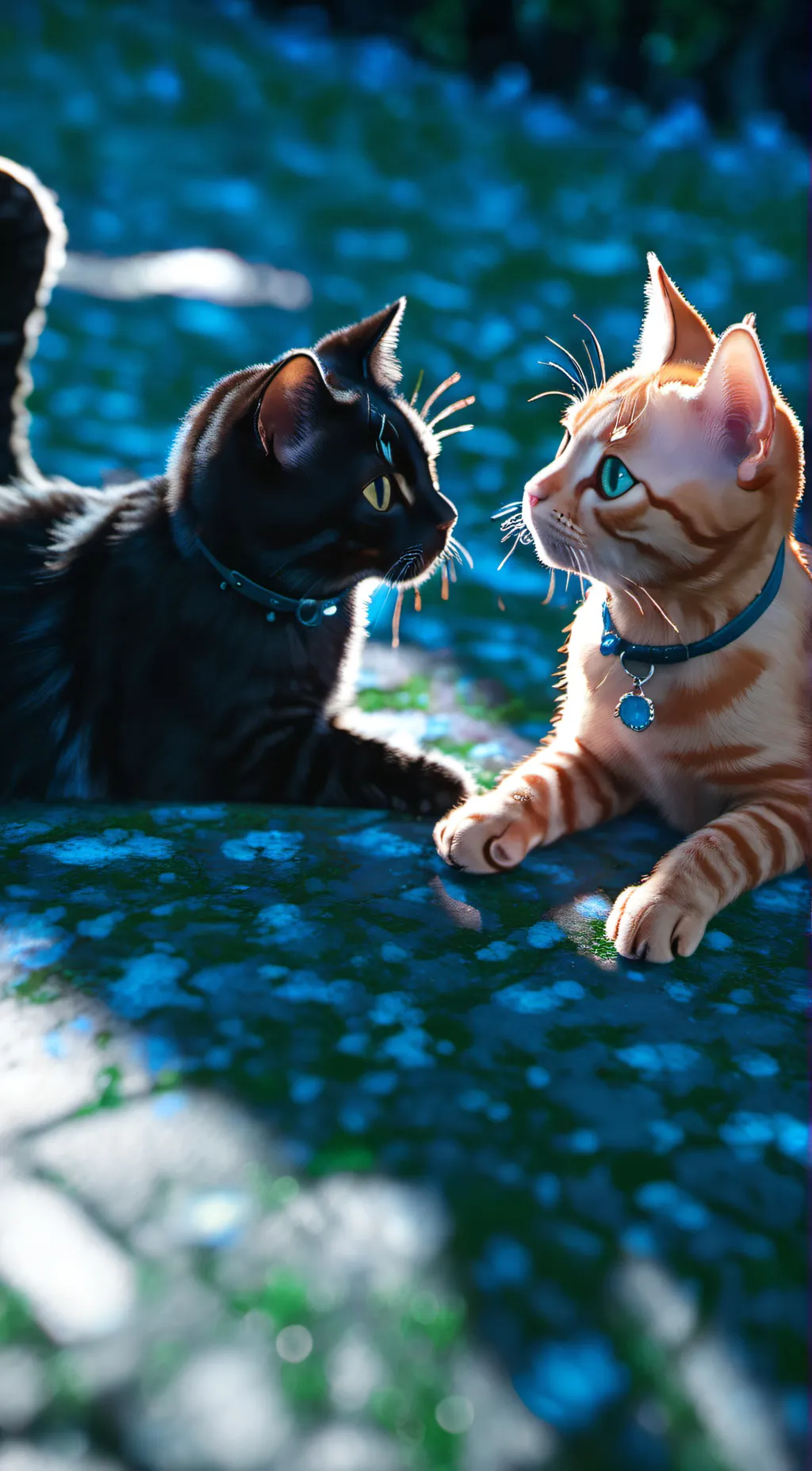 ai character: moon and 🐼  background