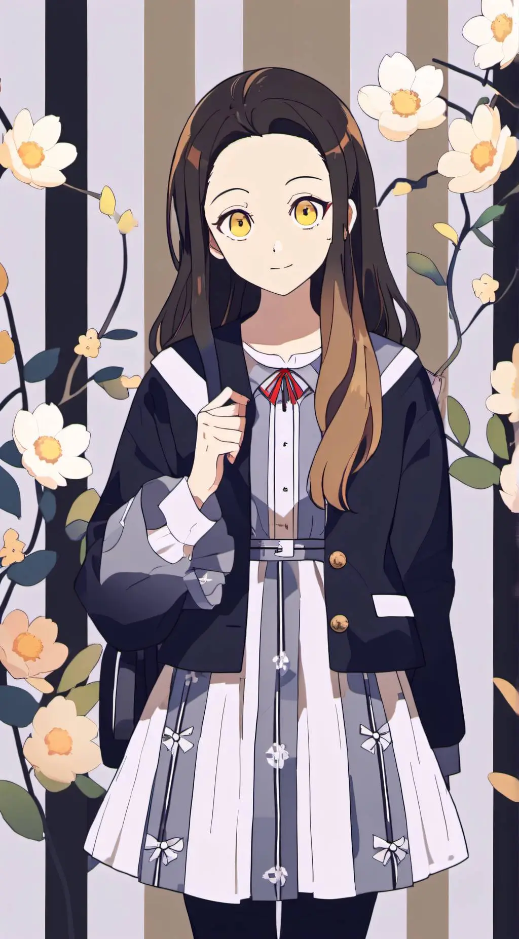 ai character: nezuko kamado background