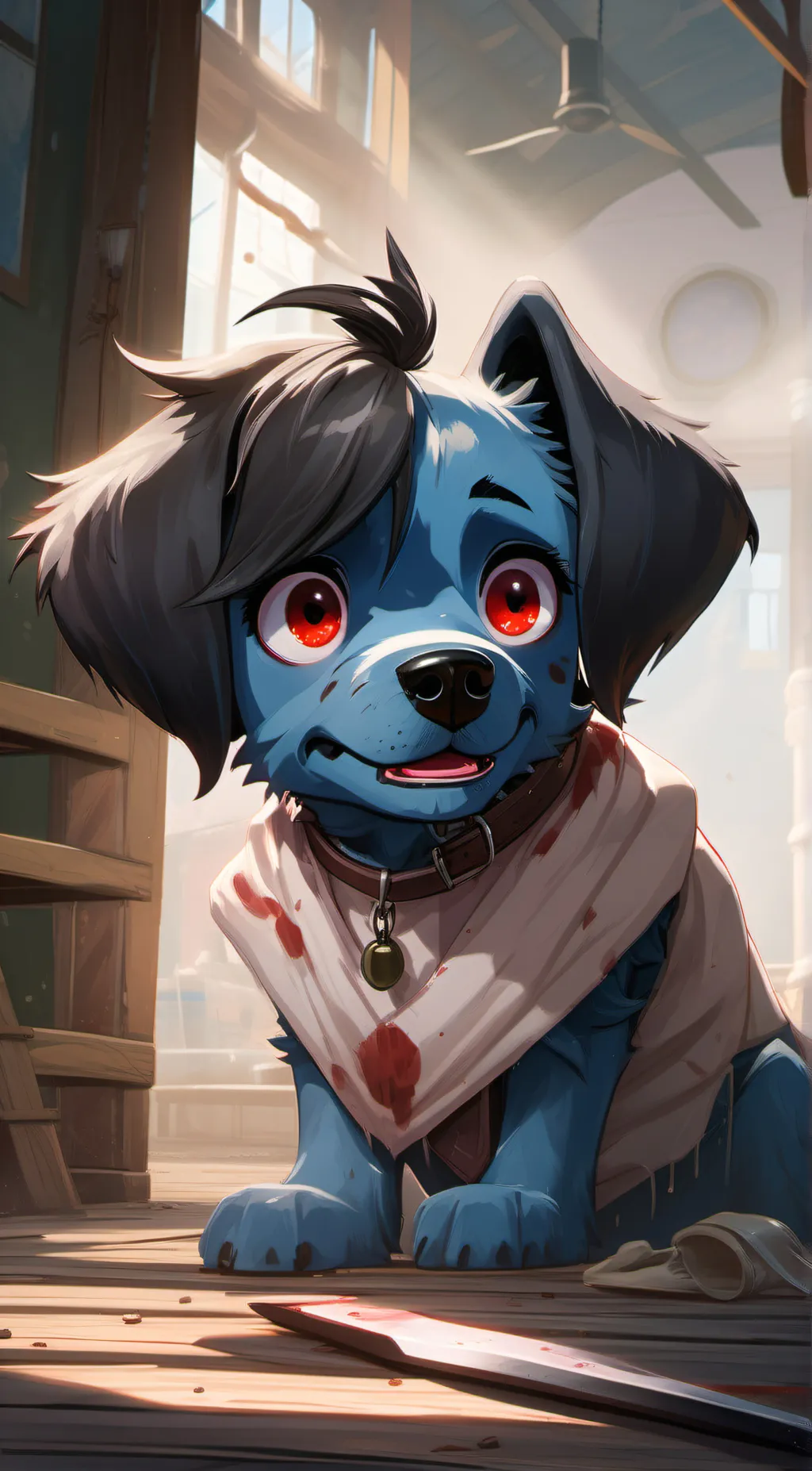 ai character: bluey exe background