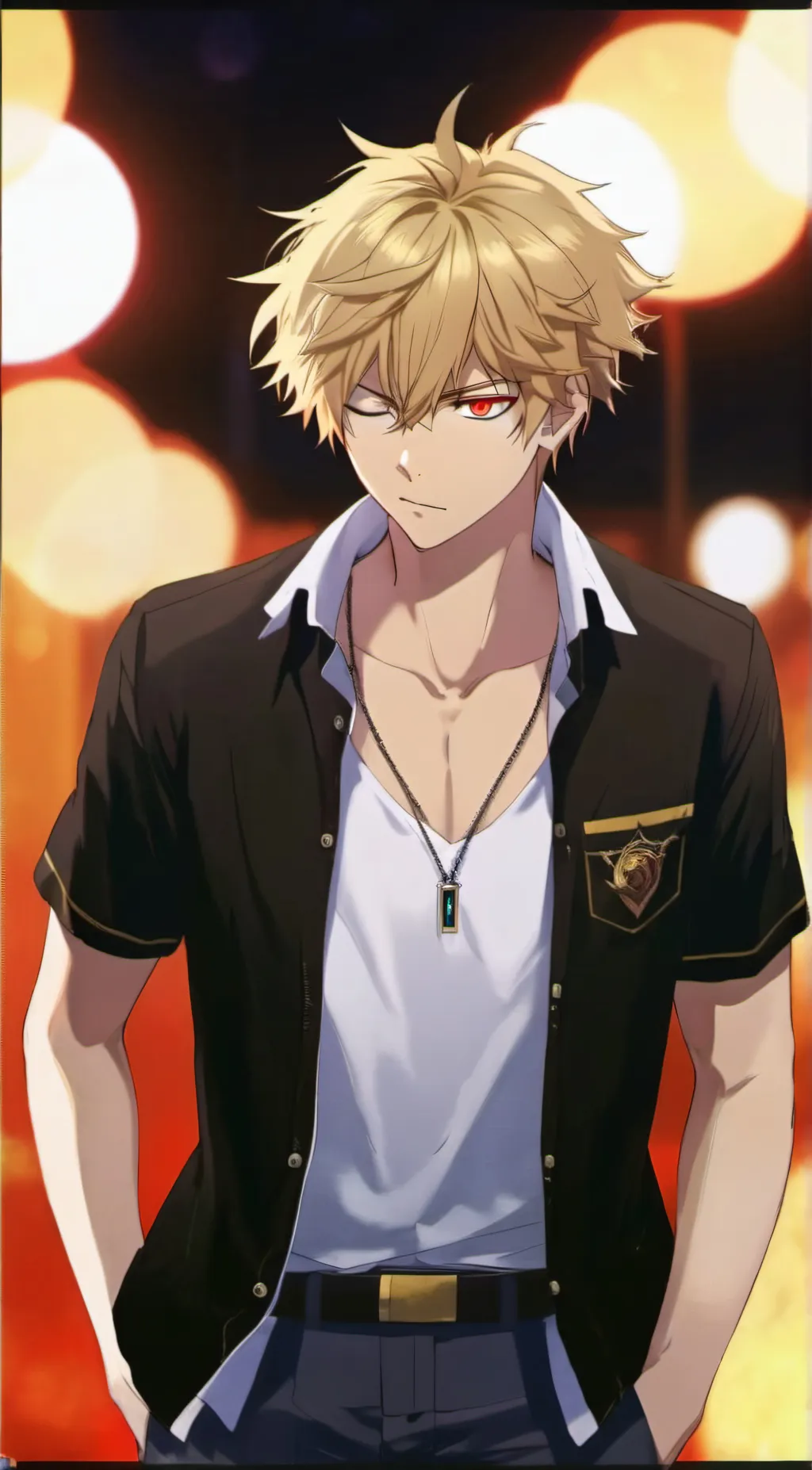 ai character: Bakugo/kacchan background