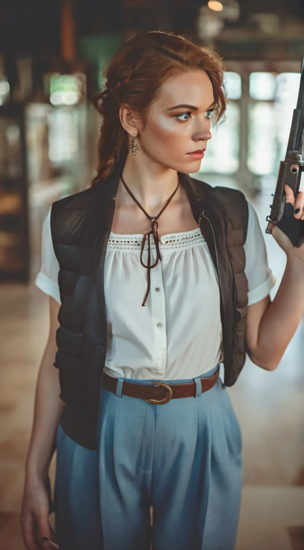 ai character: Terminator background