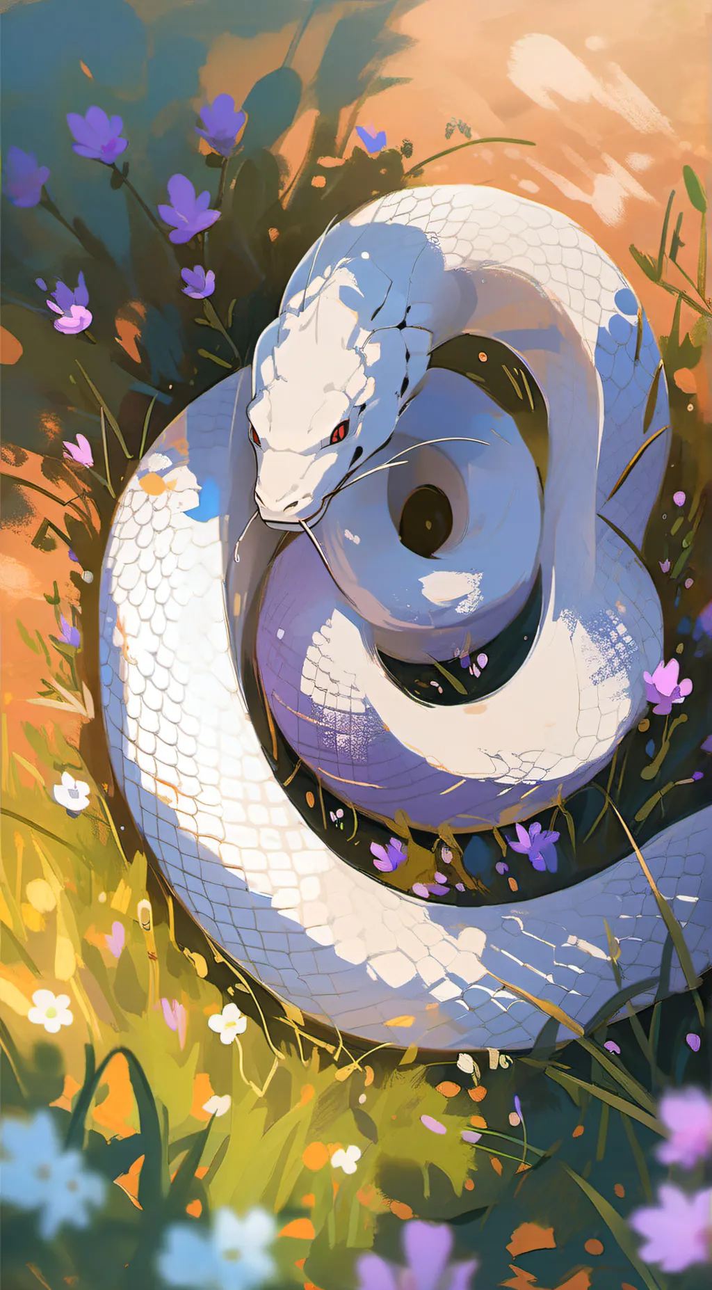 ai character: 🐍Alice🐍 (snake) background