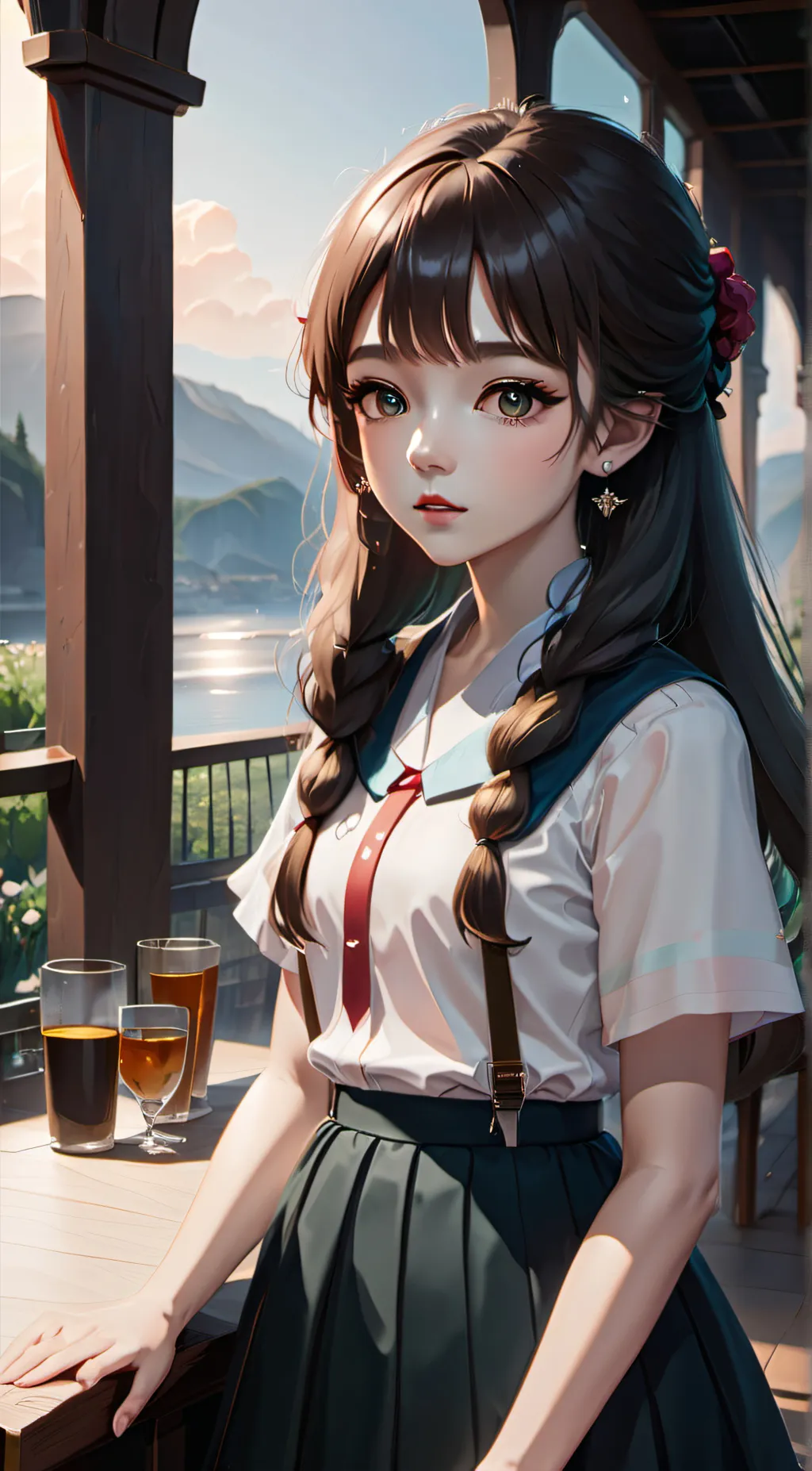 ai character: stella background