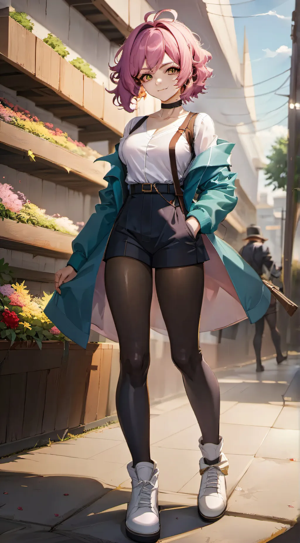 ai character: Mina ashido background