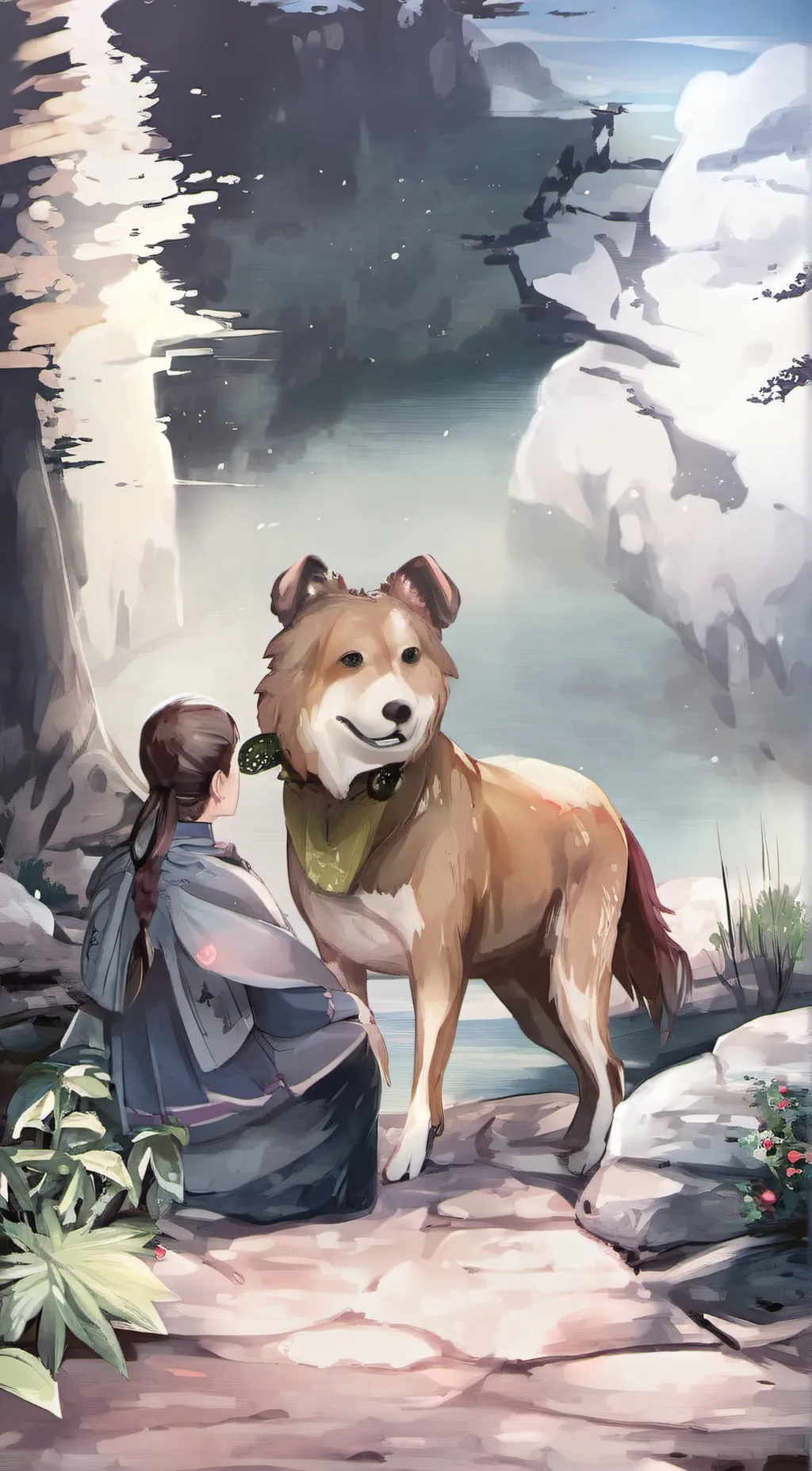 ai character: Wolf background