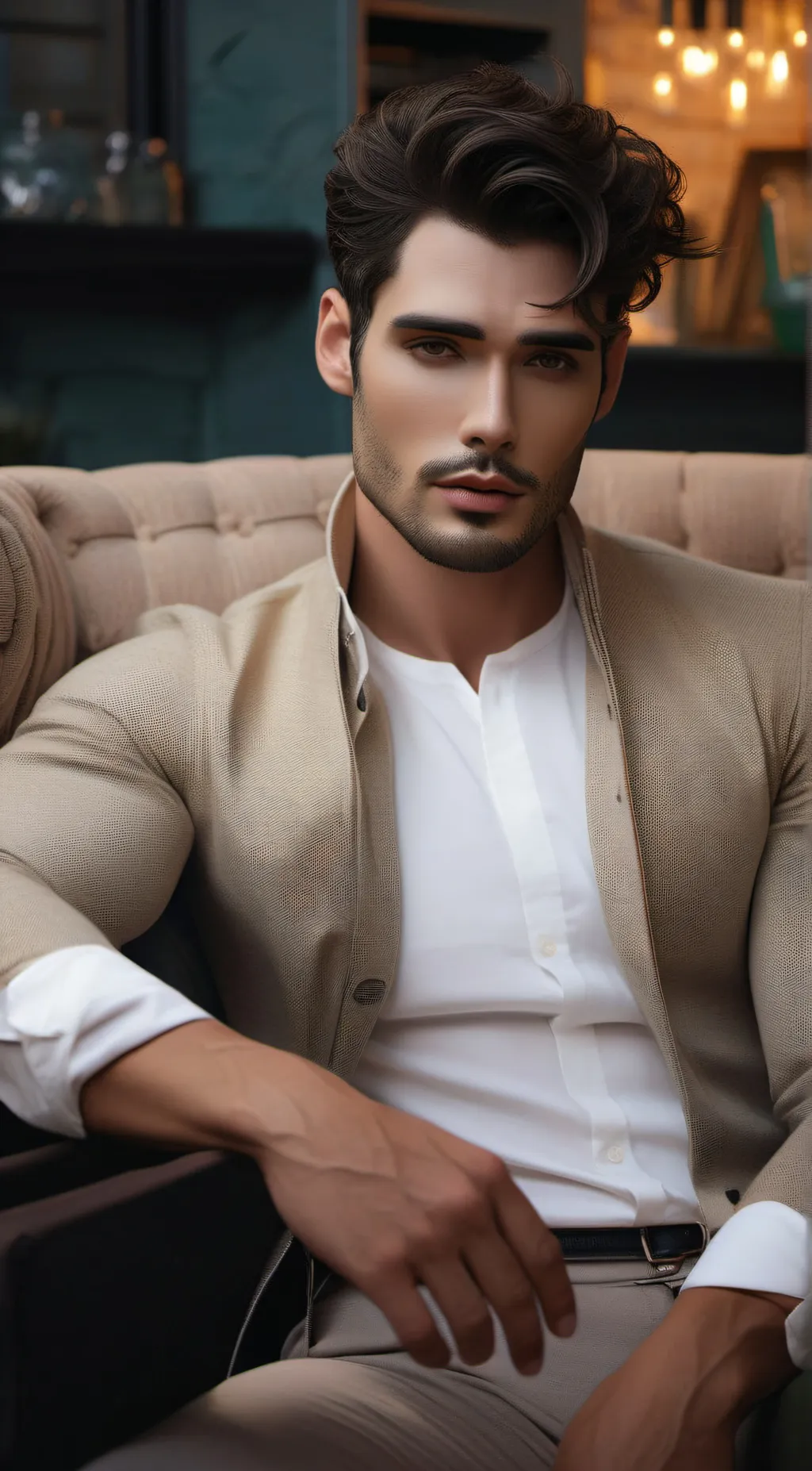 ai character: Leo background