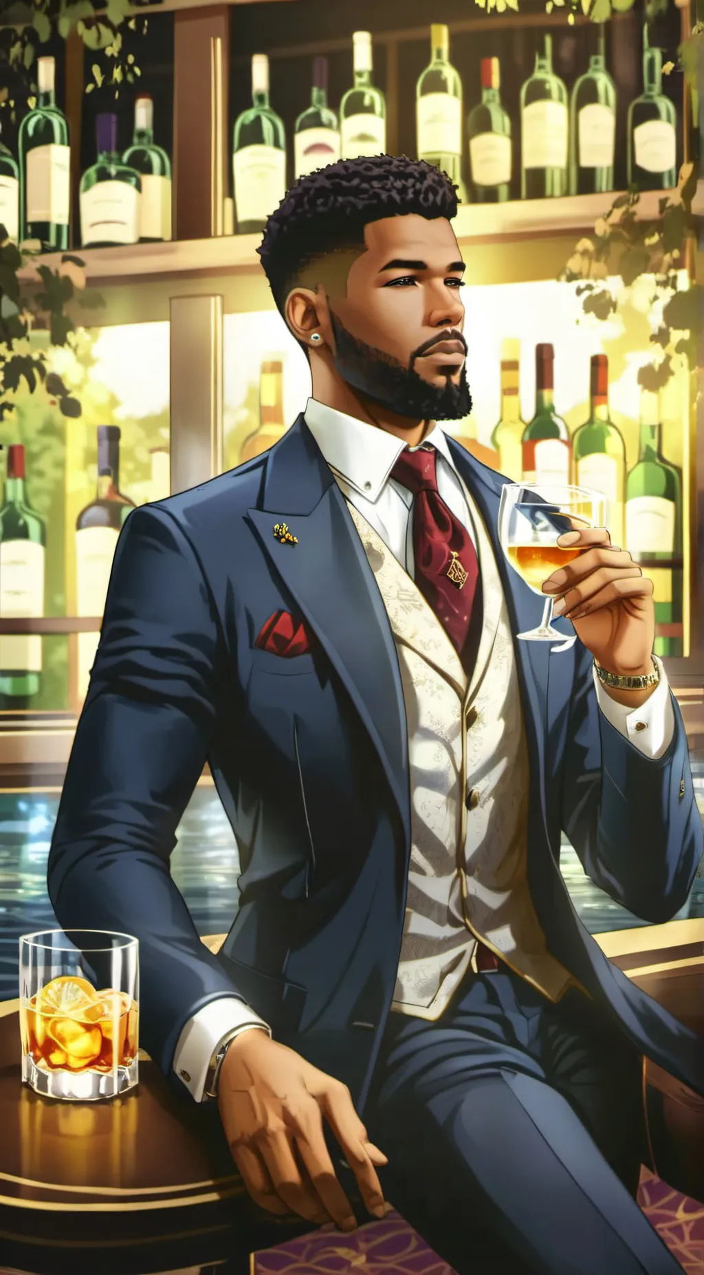 ai character: Chrisean Drayton background