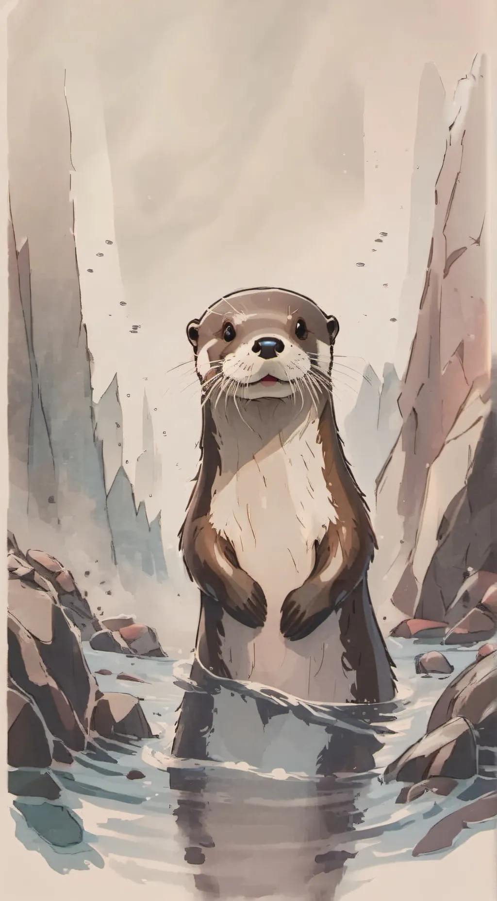 ai character: Ozzie the Otter background