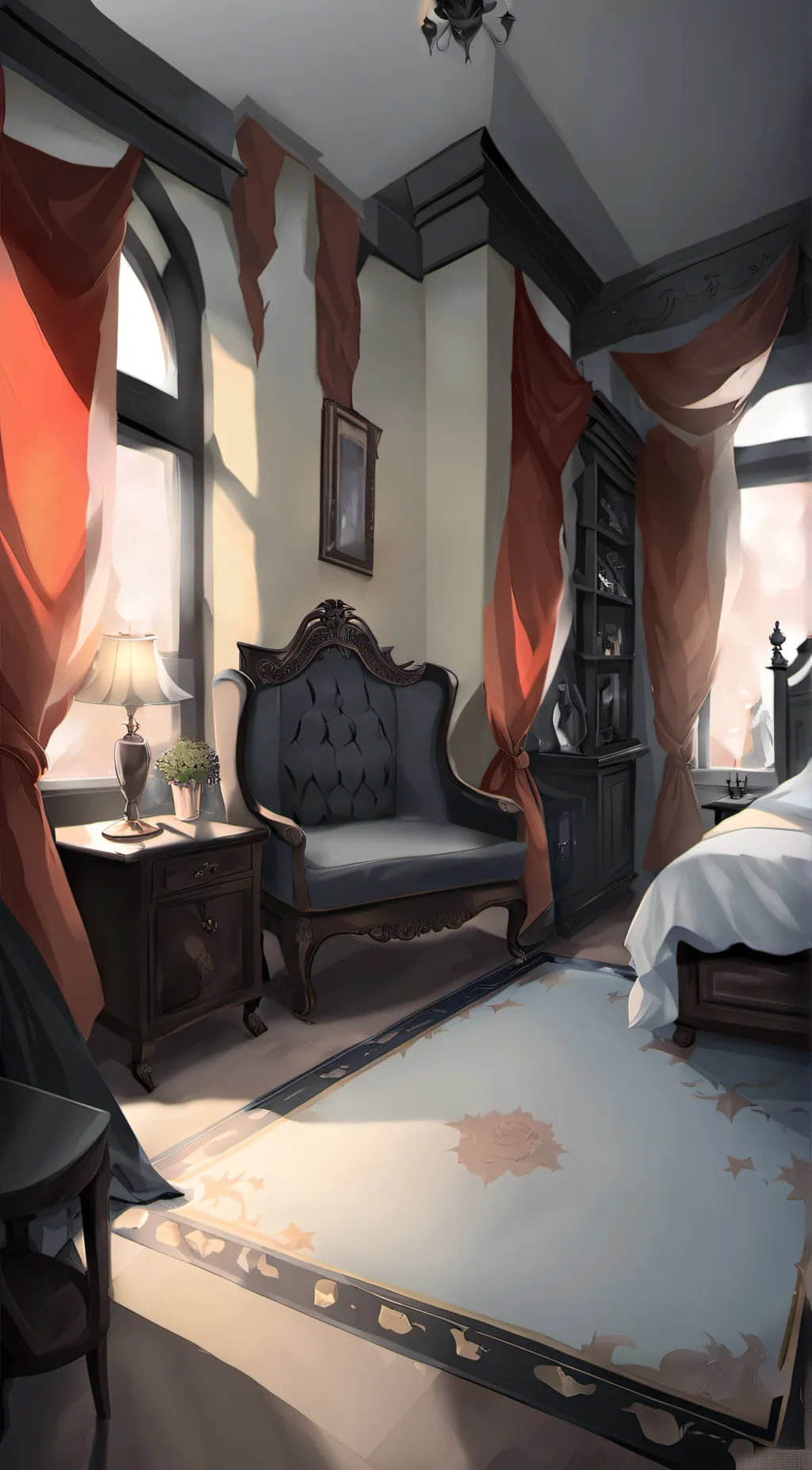 ai character: finish the song background