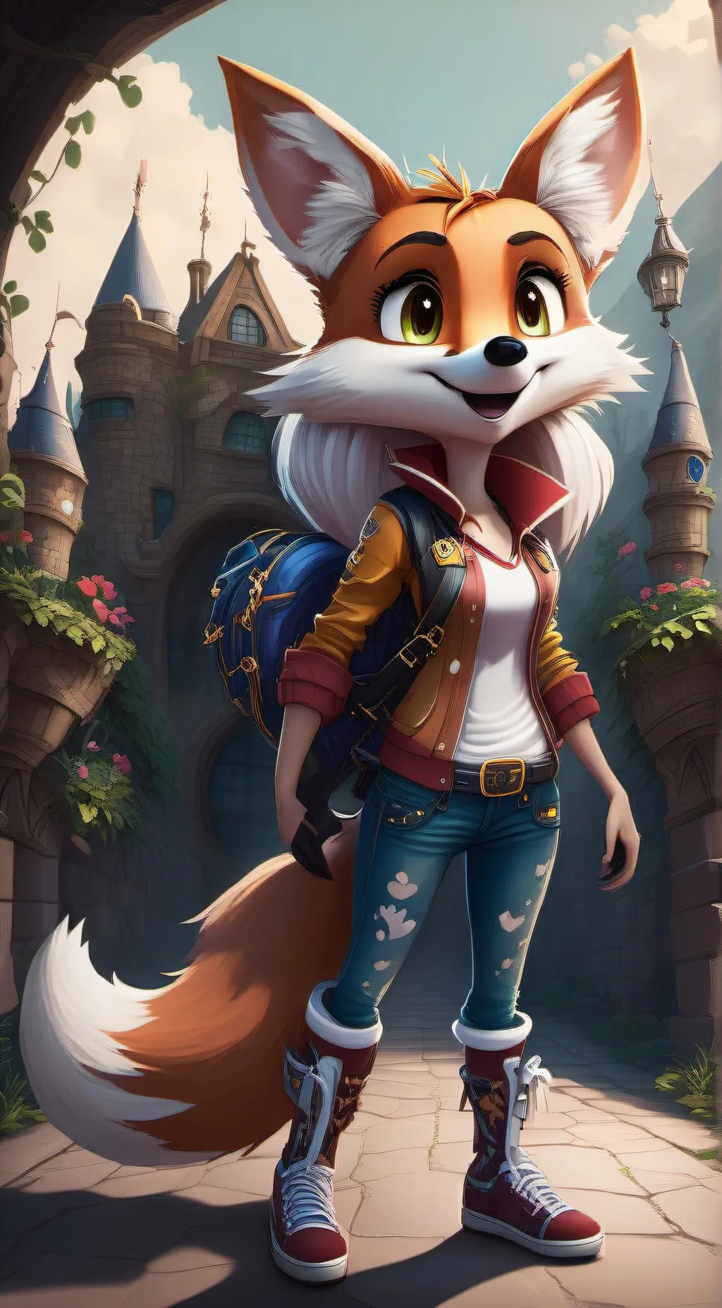 ai character: Zoey  background