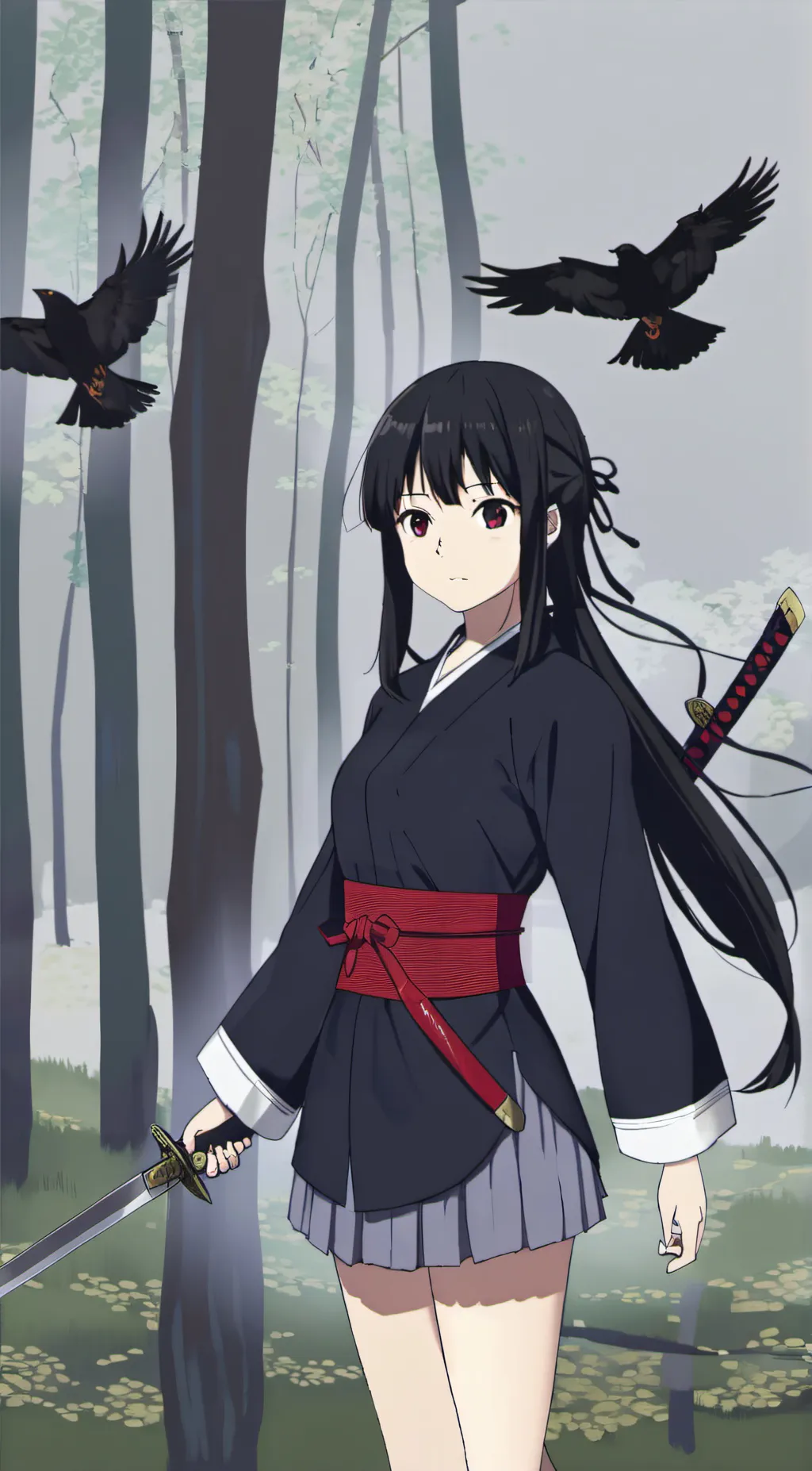 ai character: Art Uchiha  background