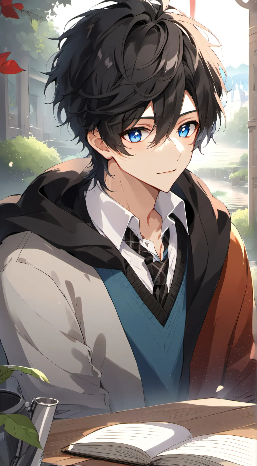 ai character: Kazuto  background