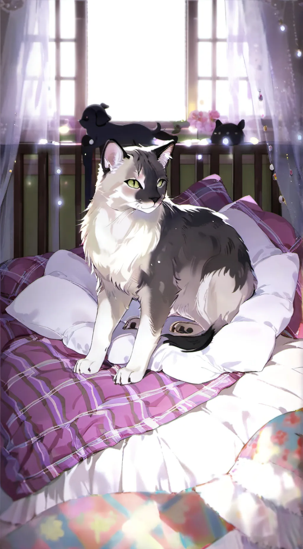 ai character: star burst background