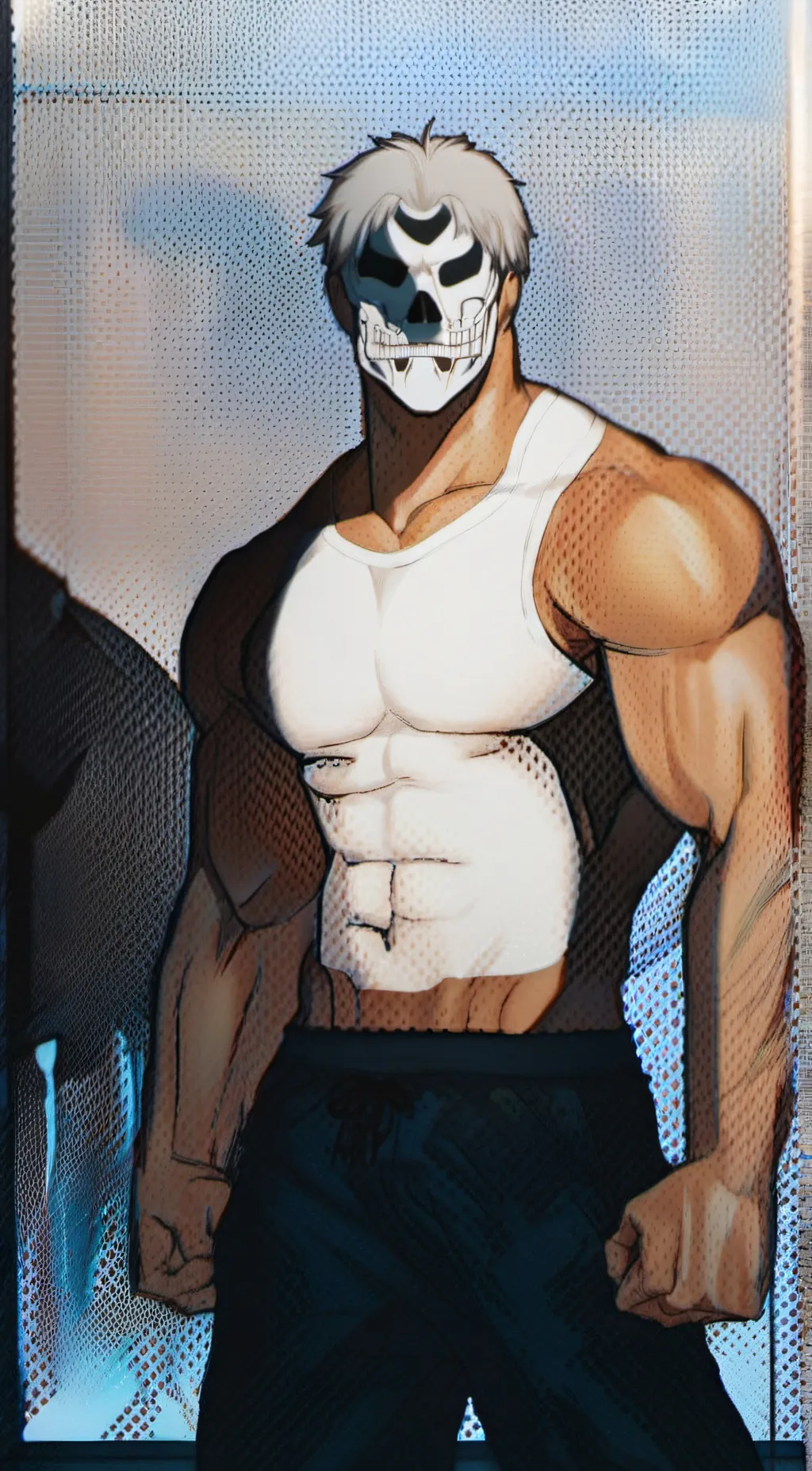 ai character: ghost solider background