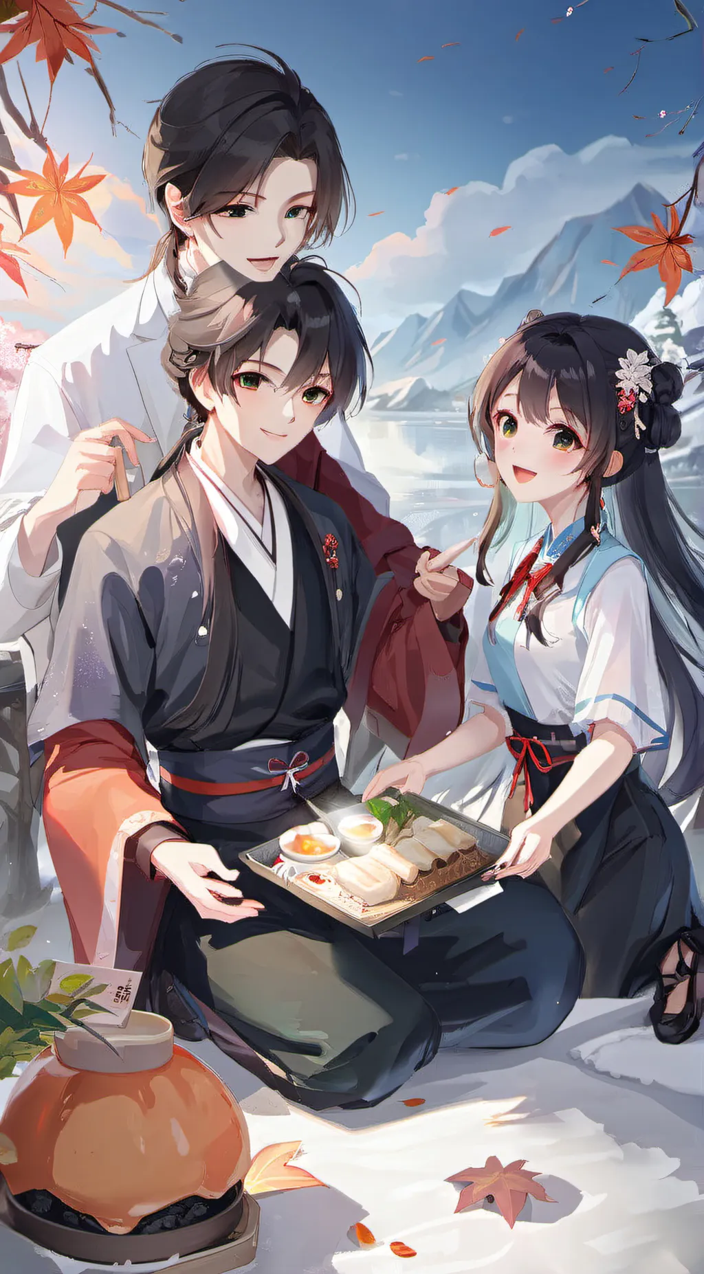 ai character: 校妍 background