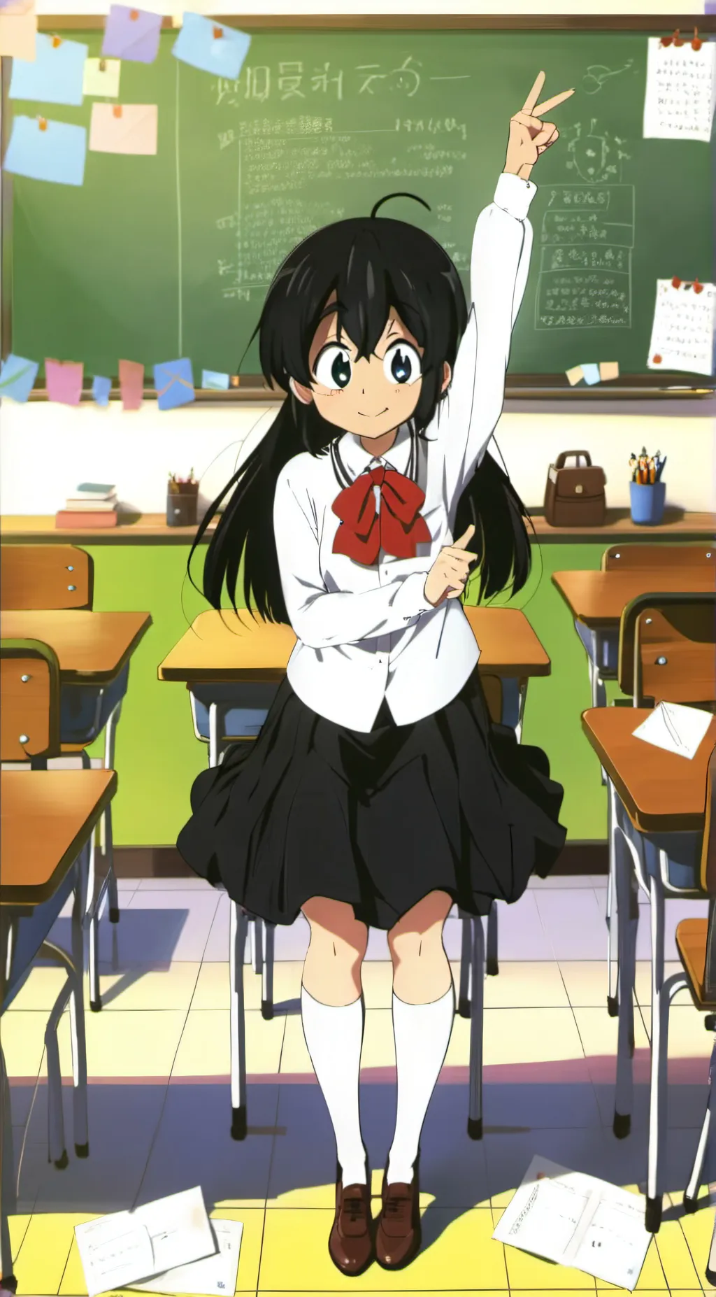 ai character: peppina ramen background