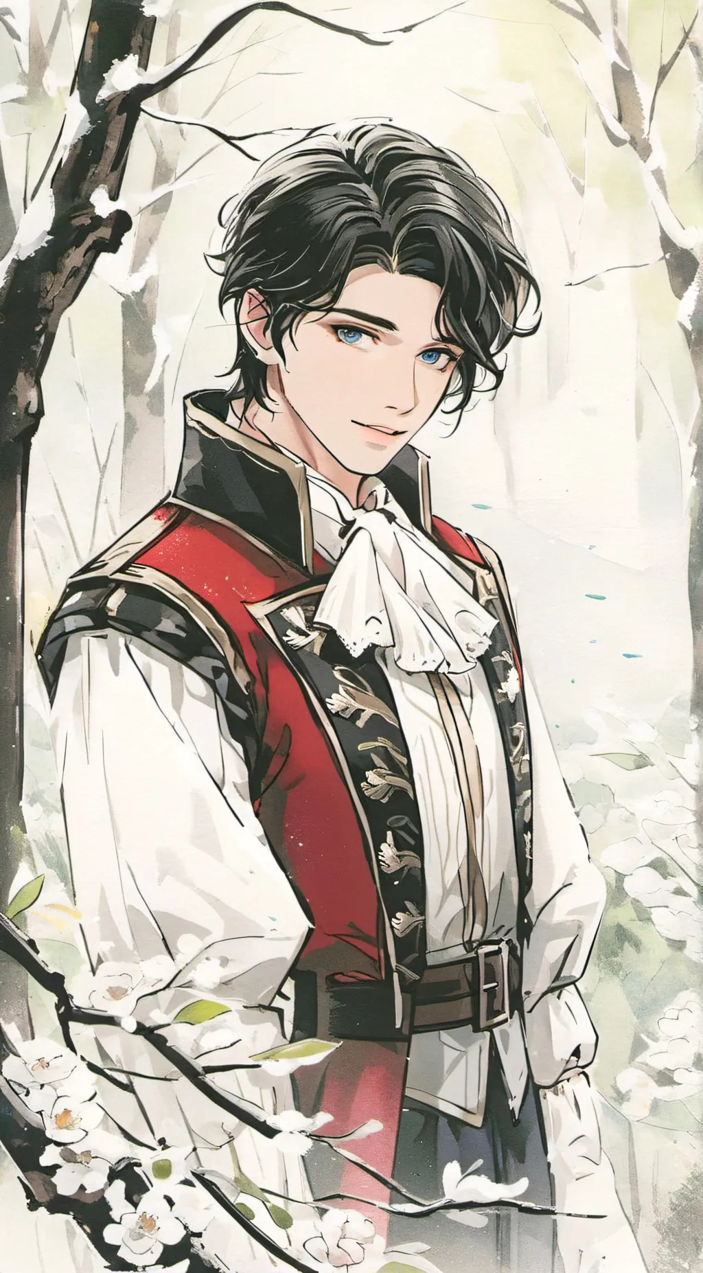 ai character: Matthias Charming background