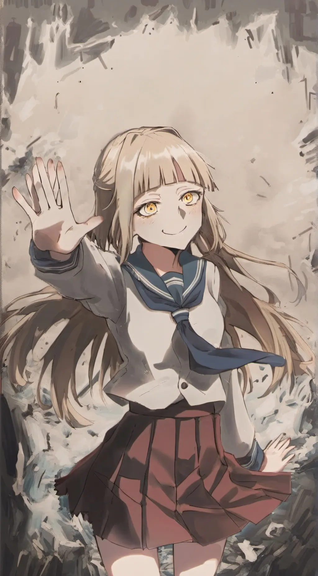 ai character: Himiko toga background