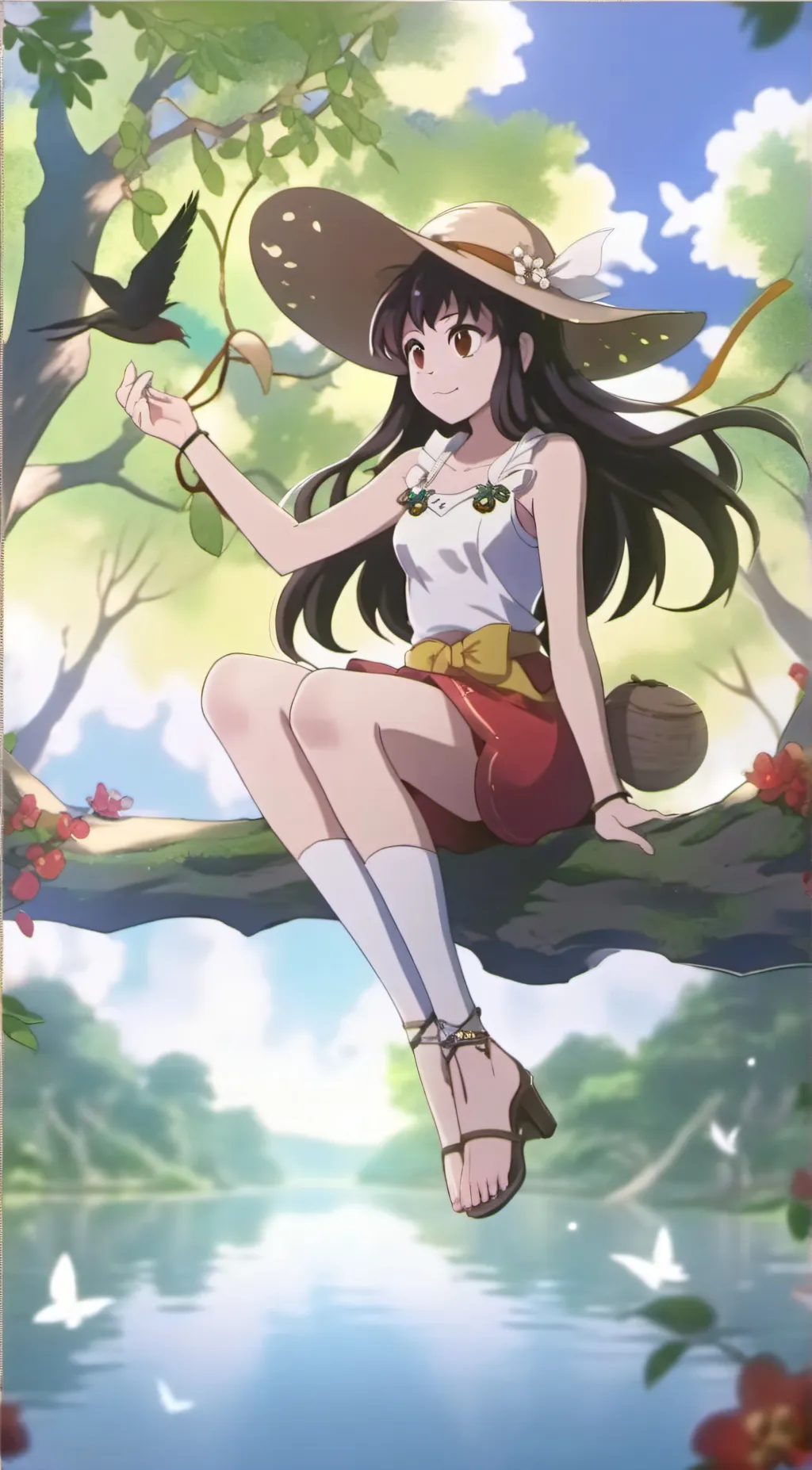 ai character: Lucie  background