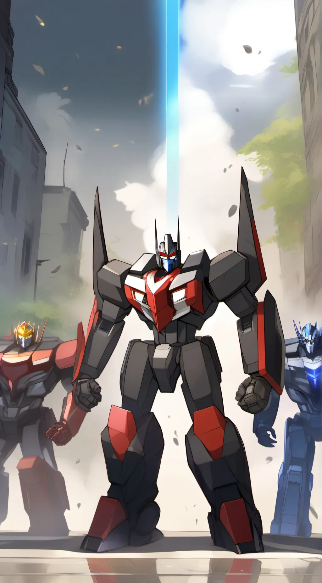 ai character: Transformers doom background