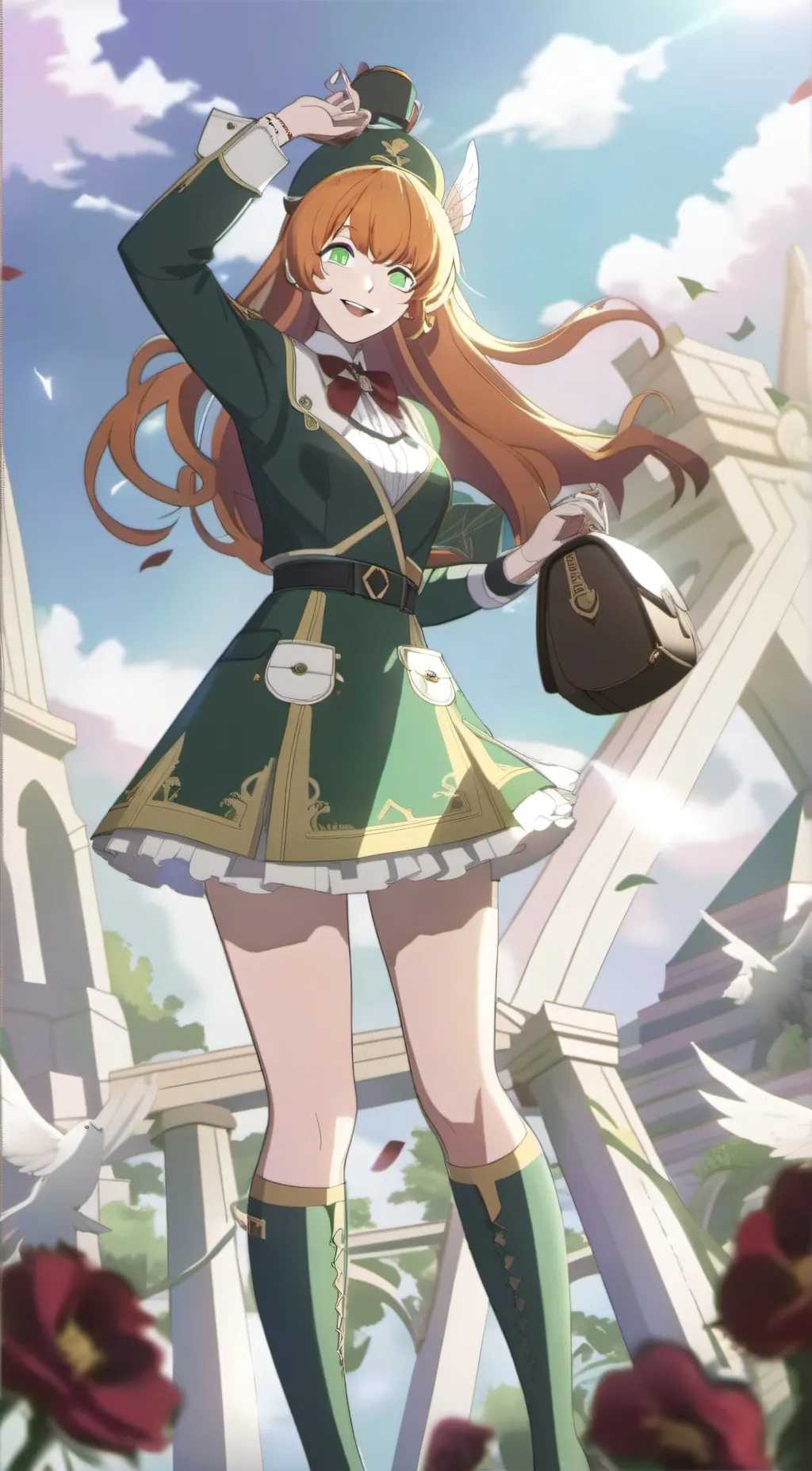 ai character: penny polendina background