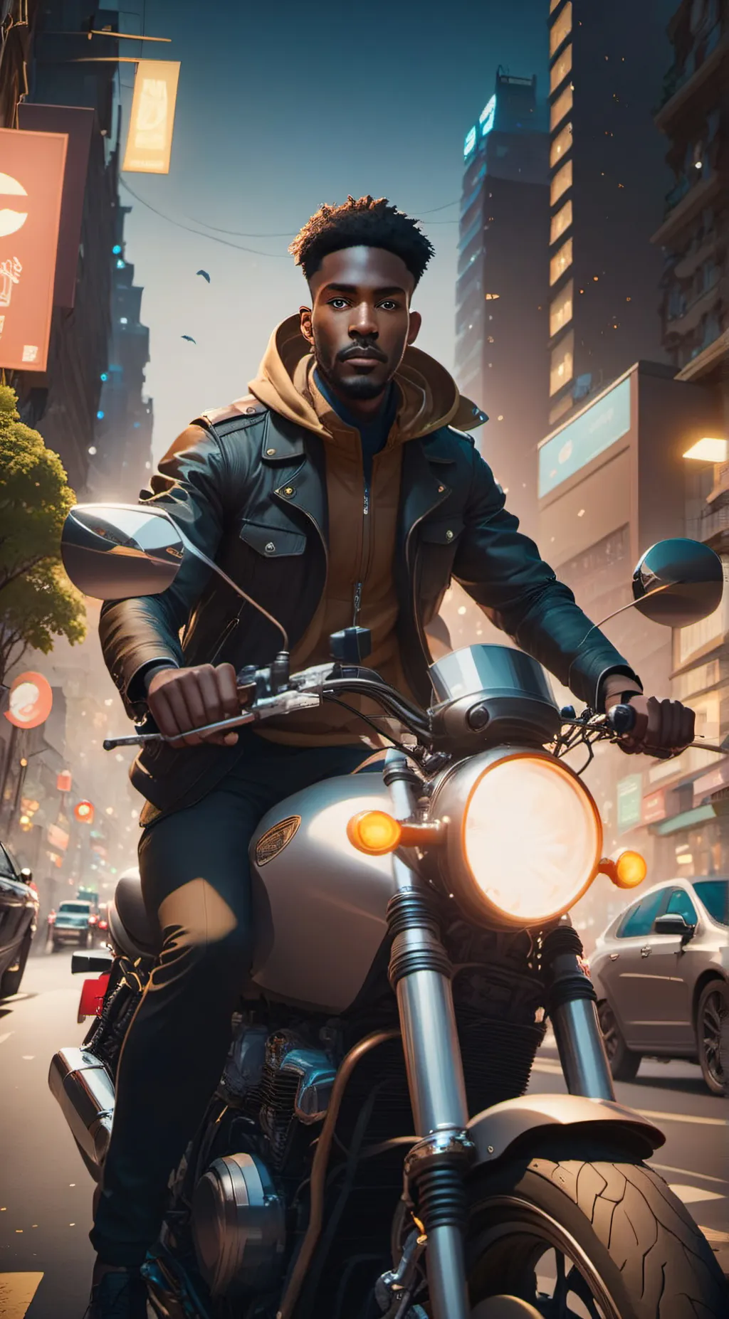 ai character: •LeBron Carter• background