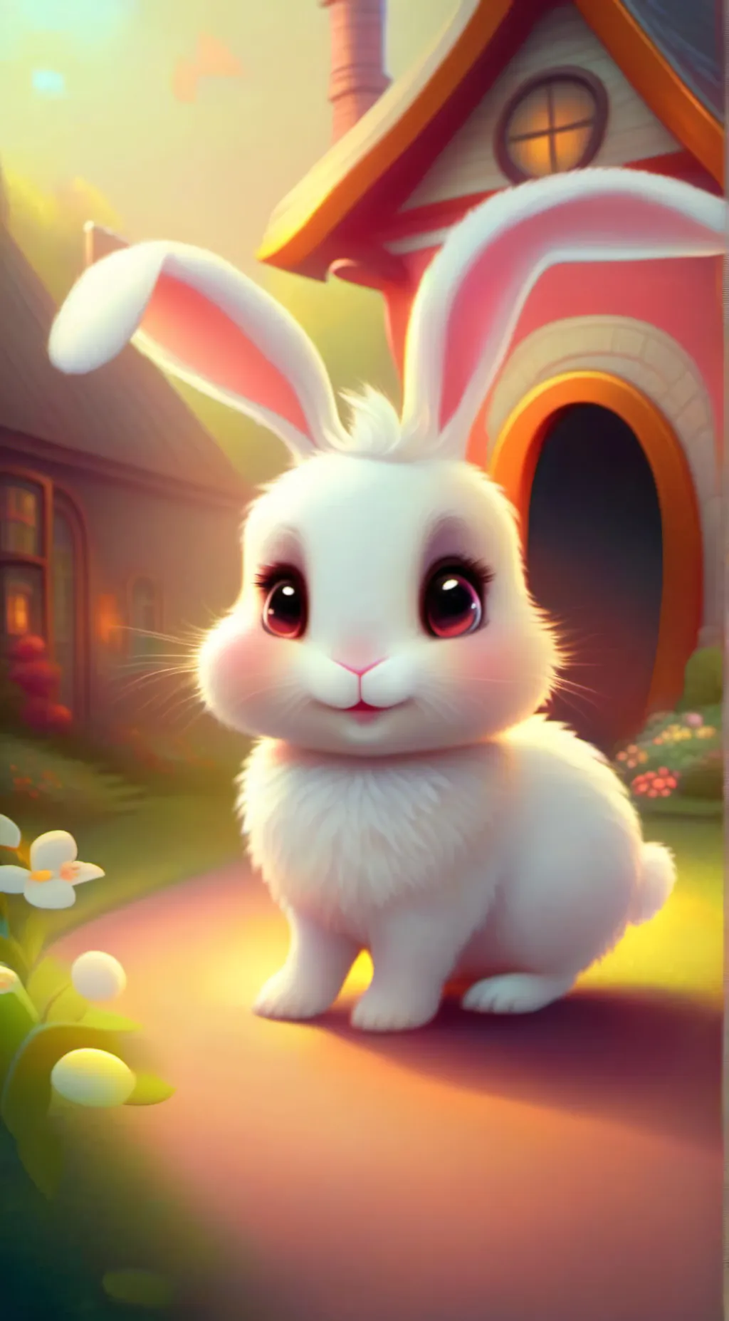 ai character: Marshmallow  background