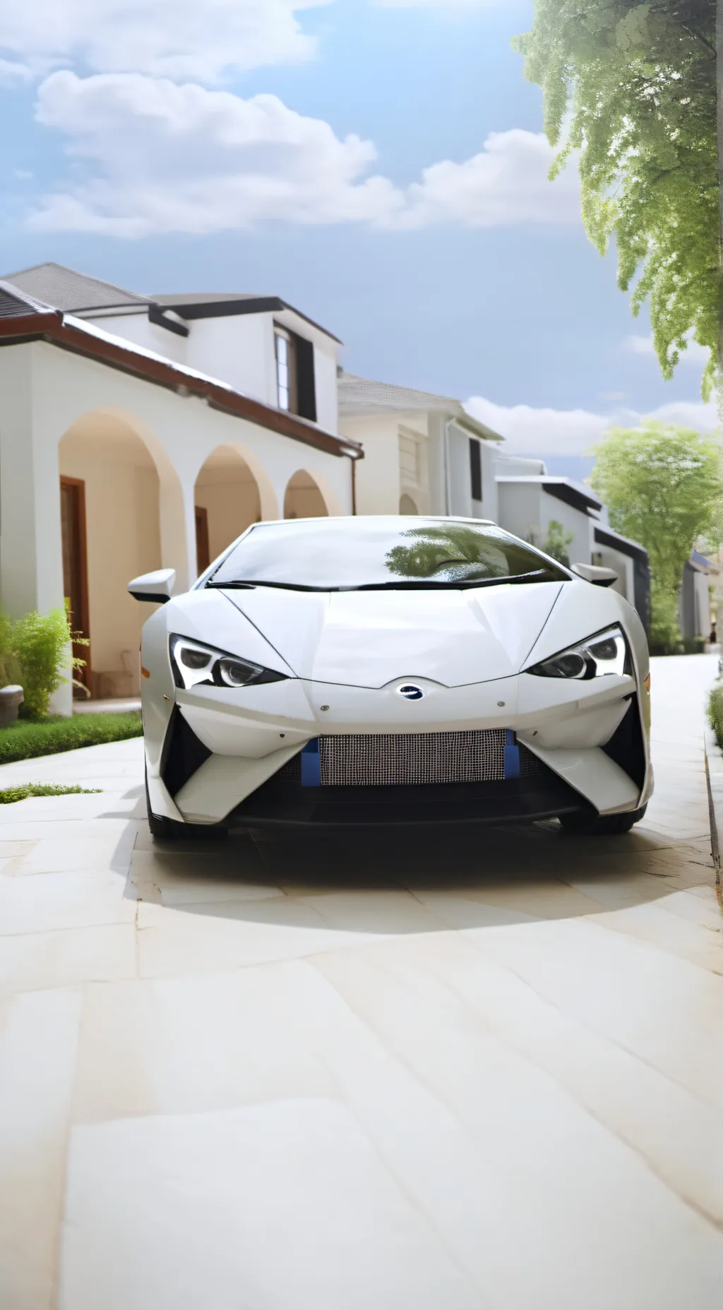 ai character: Tesla  background