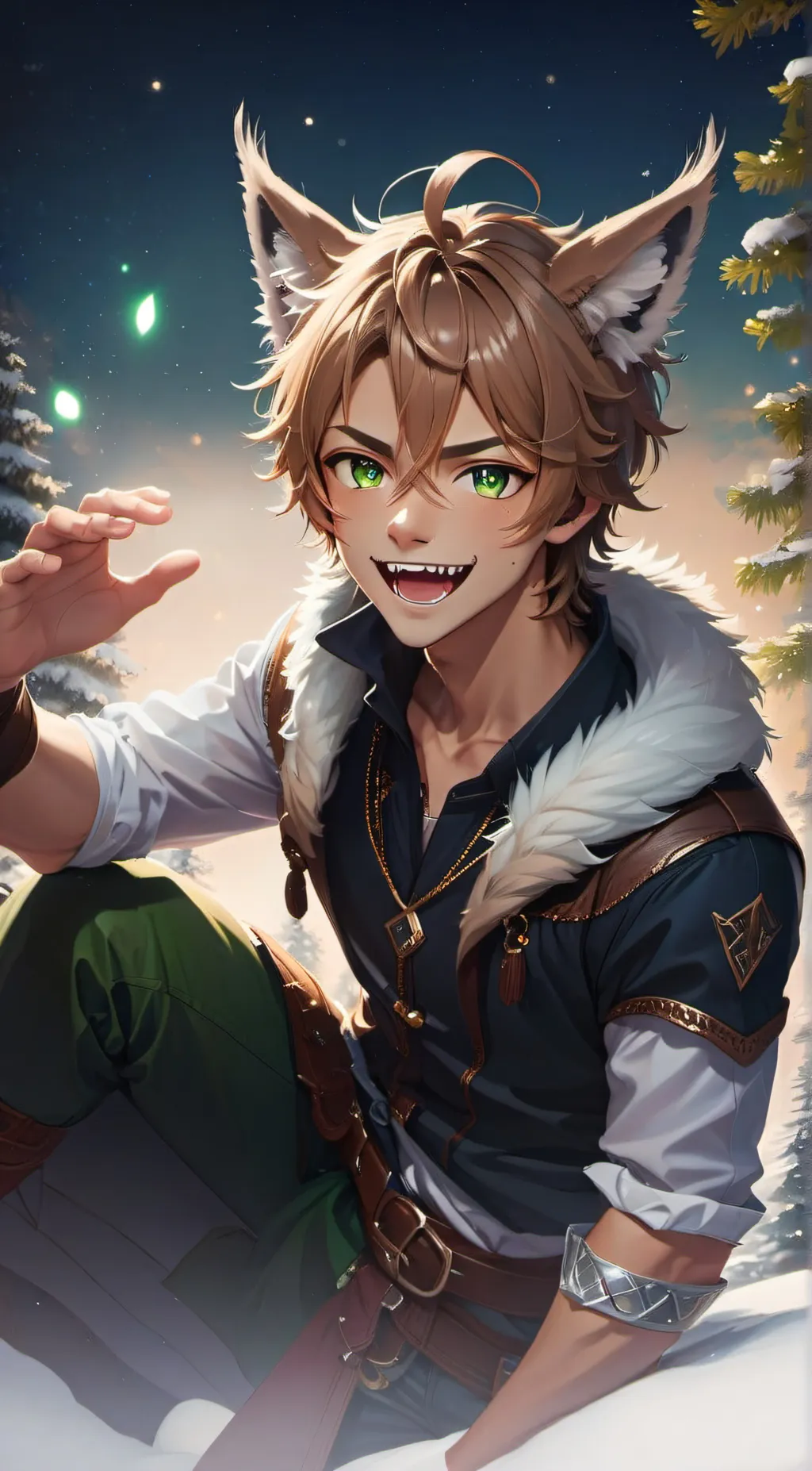 ai character: Lynx background