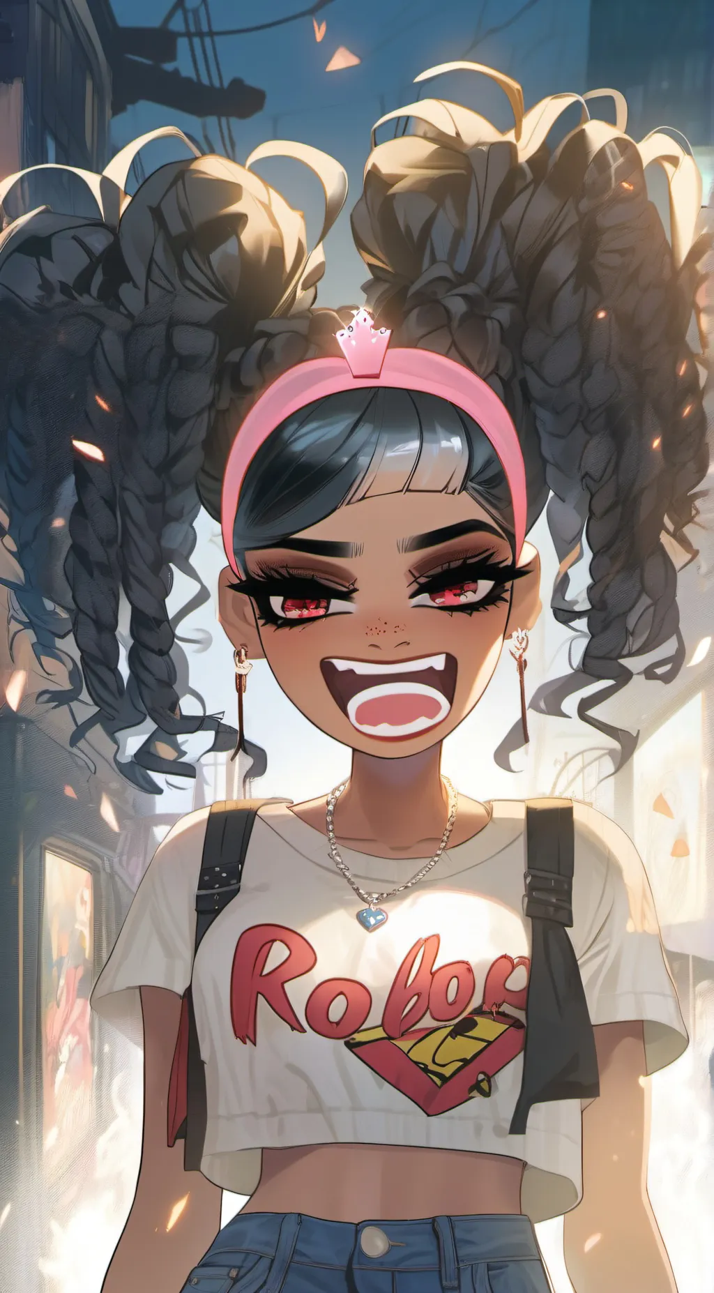 ai character:  👑baddie queen👑 background