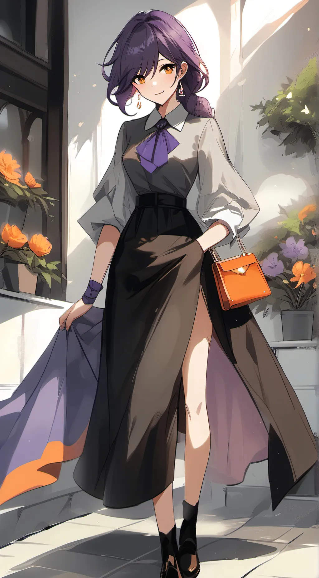 ai character: Lisa lol  background