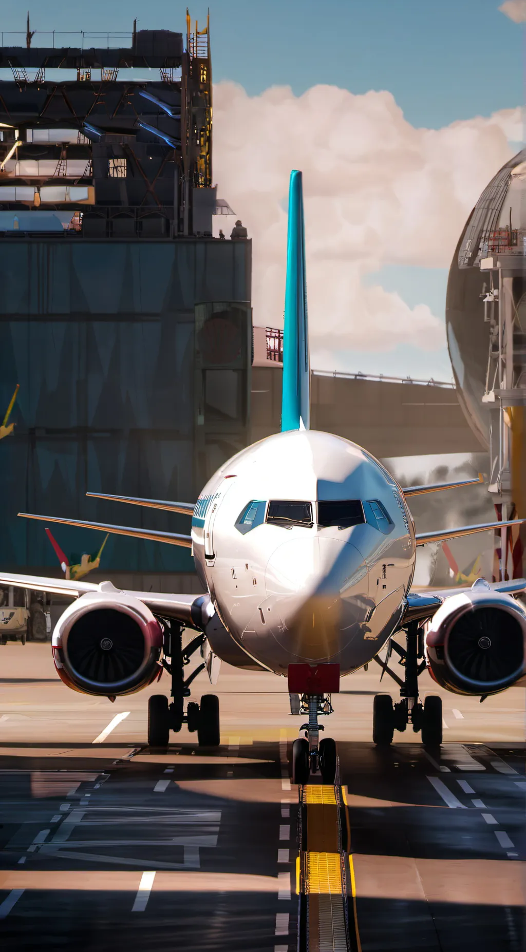 ai character: Boeing 737 MAX background