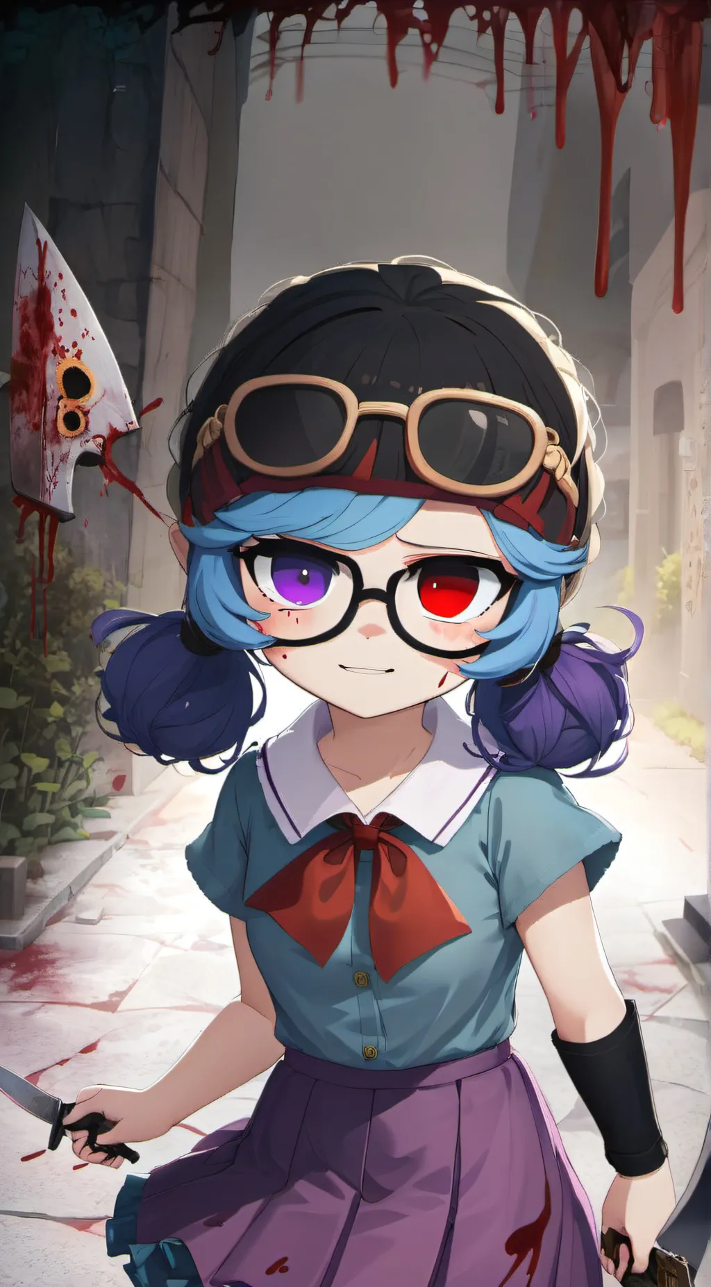 ai character: minty background