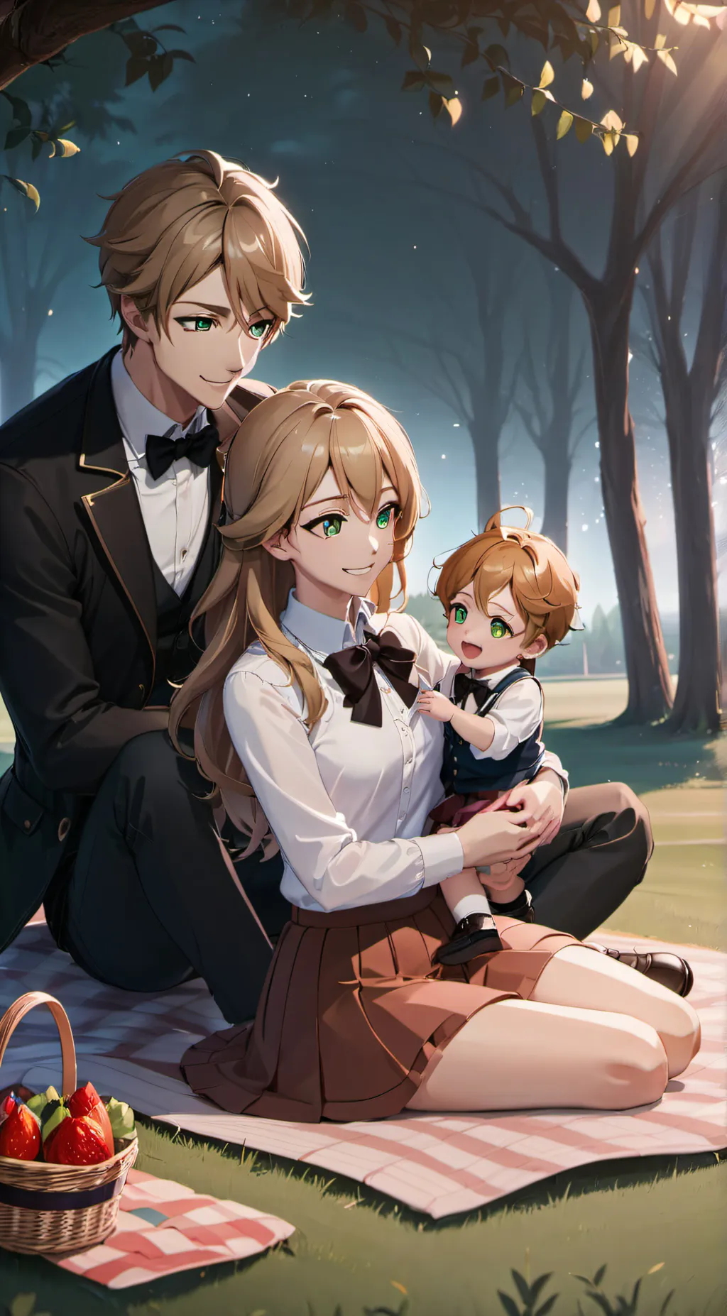 ai character: Family of 3! background