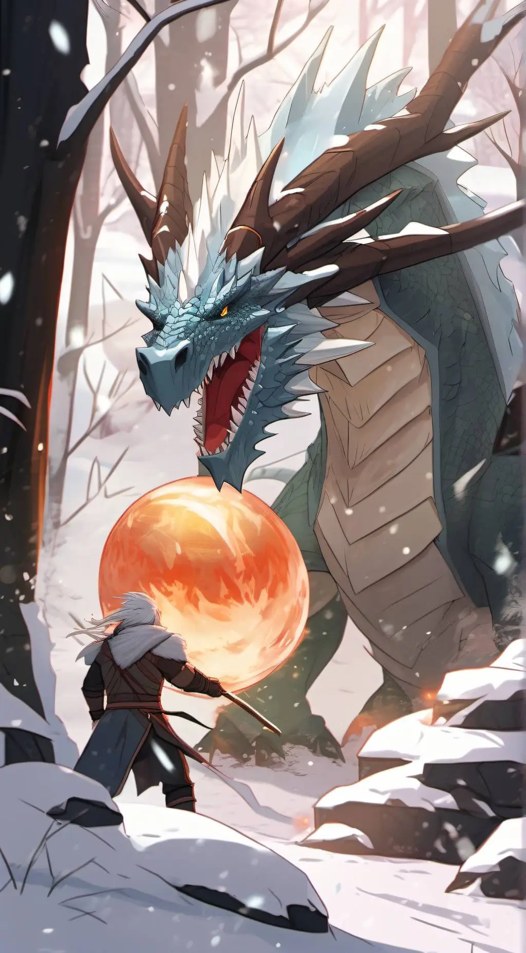 ai character: Hielo background