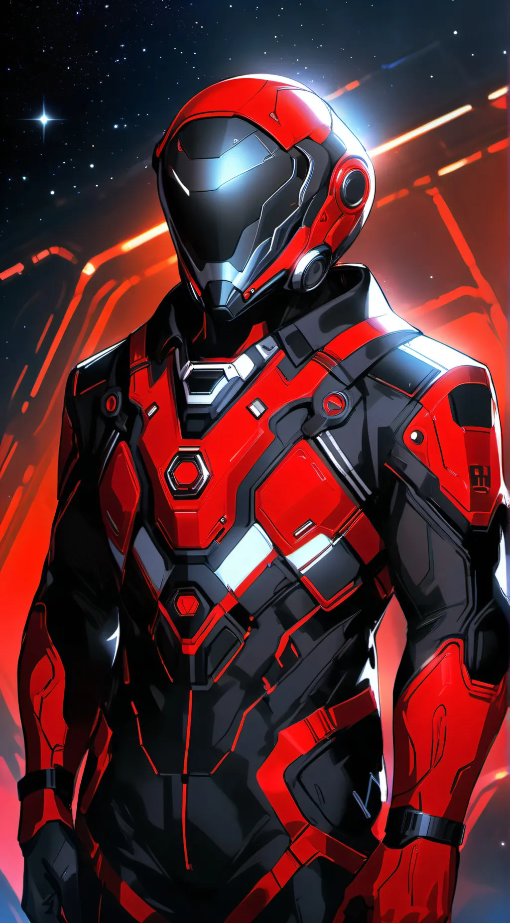 ai character: dark red imposter background