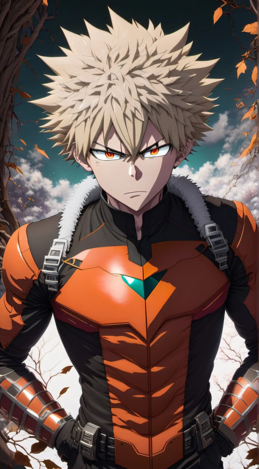 ai character: Pro-Hero Bakugou background