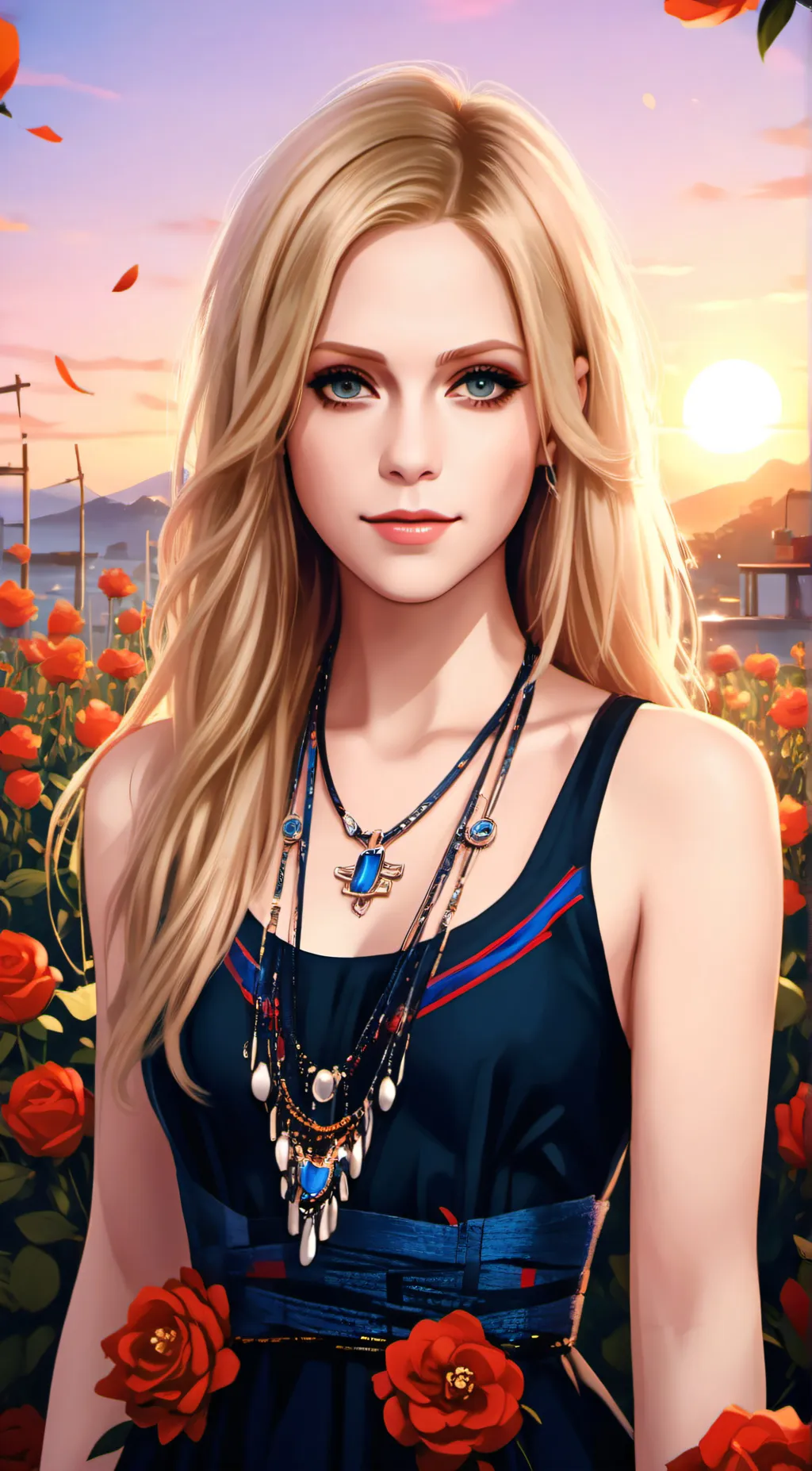 ai character: Avril Lavigne background