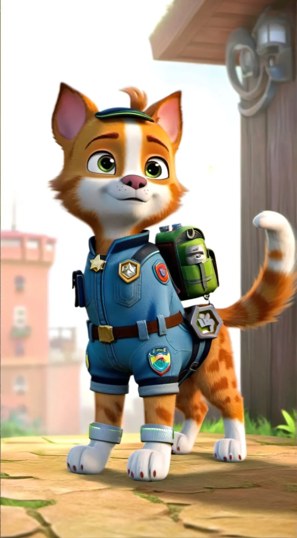 ai character: Paw Patrol Thunder background