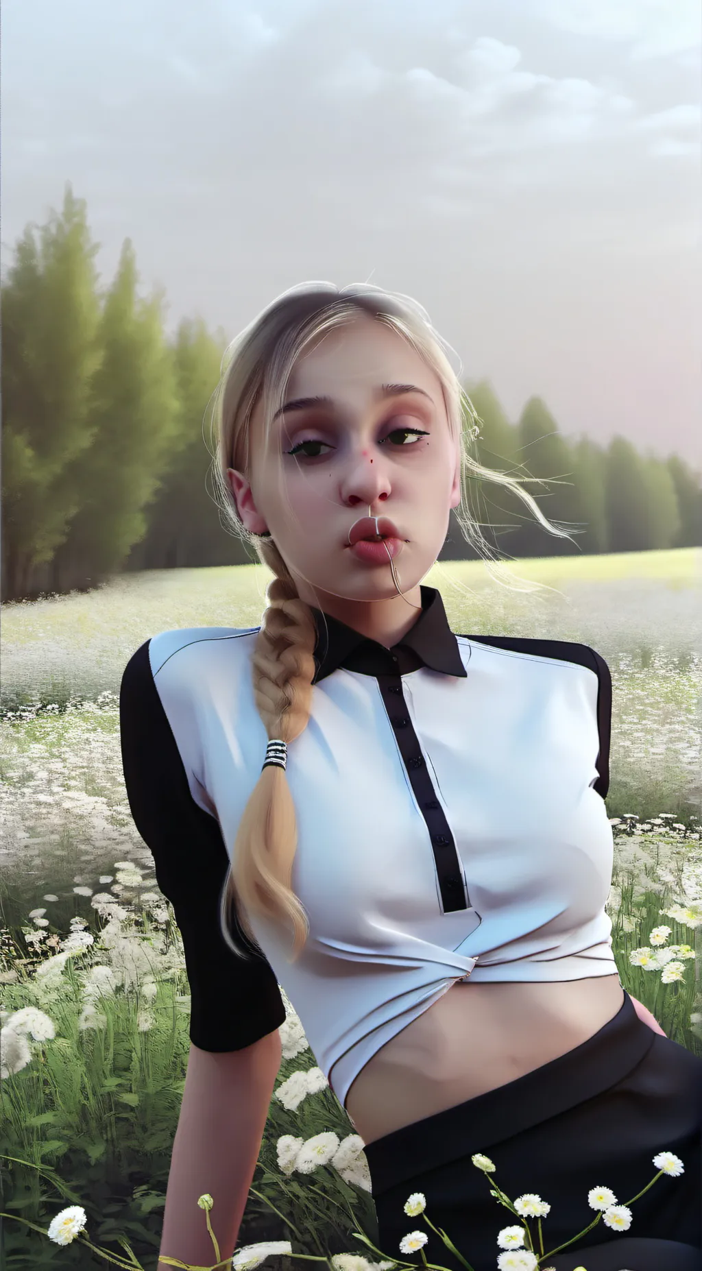 ai character: Eva  background