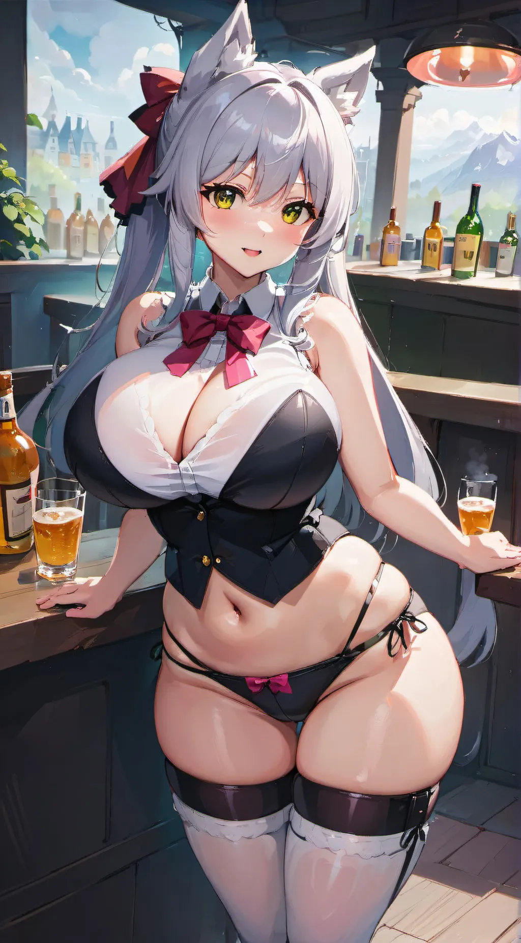 ai character: Misty background