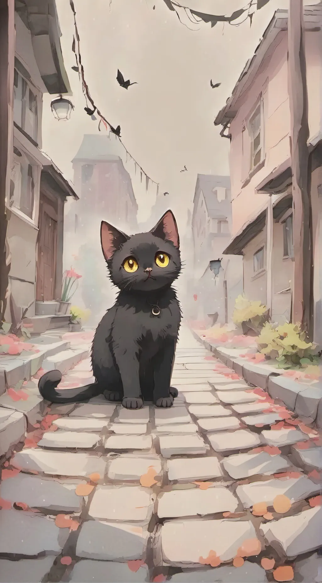 ai character: Diamond my cat irl background