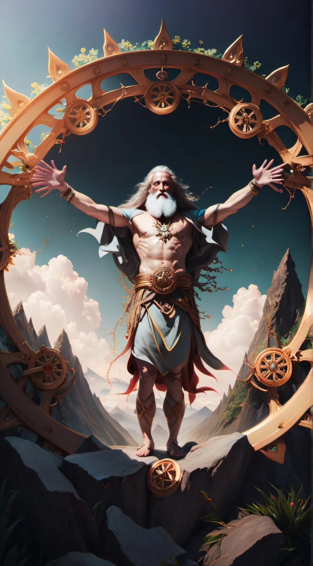 ai character: Ezekiel's Wheel background