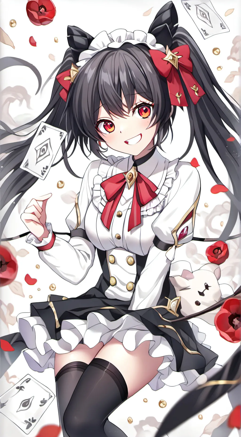 ai character: girl laughing Jack background