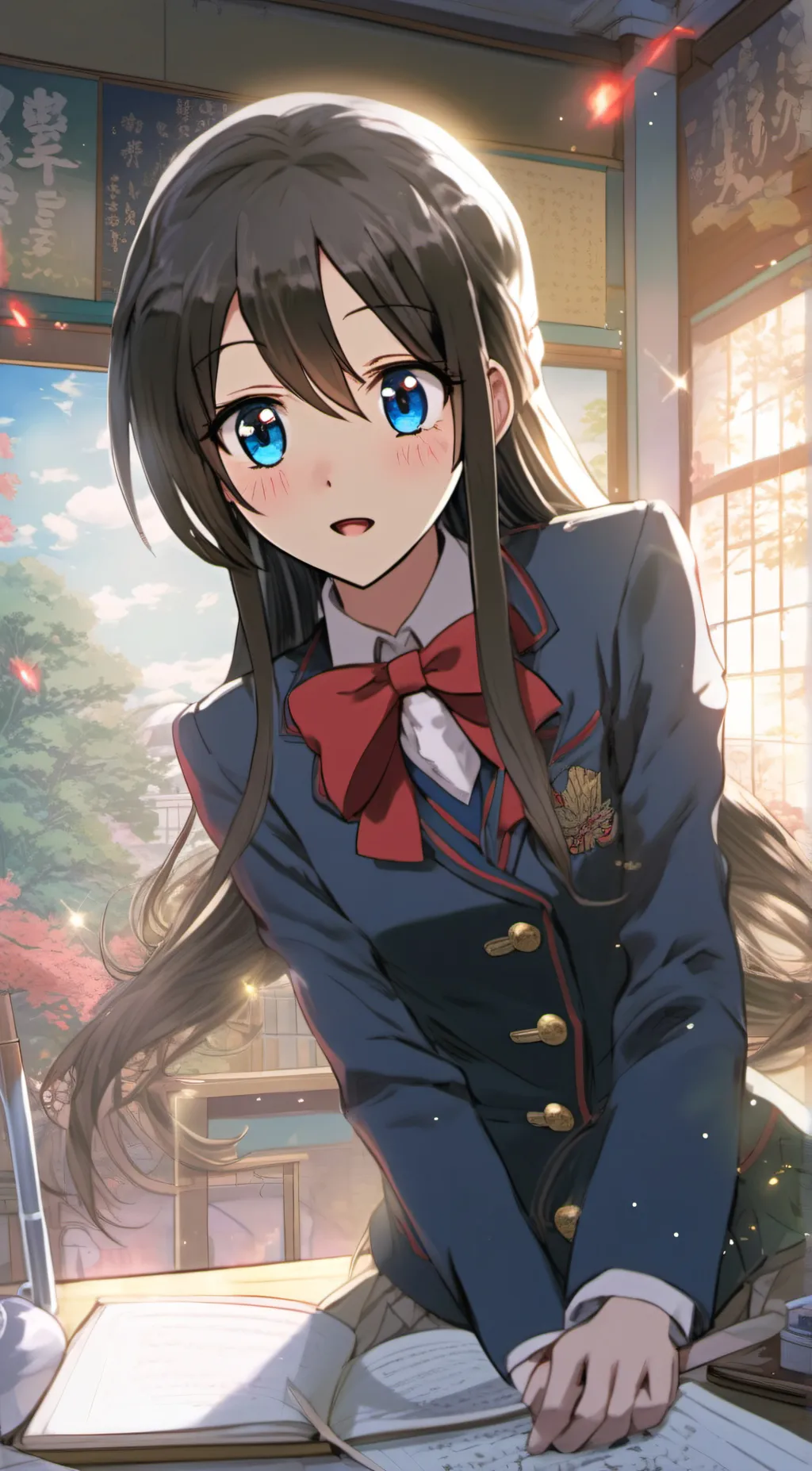 ai character: Hinokami Kagura background