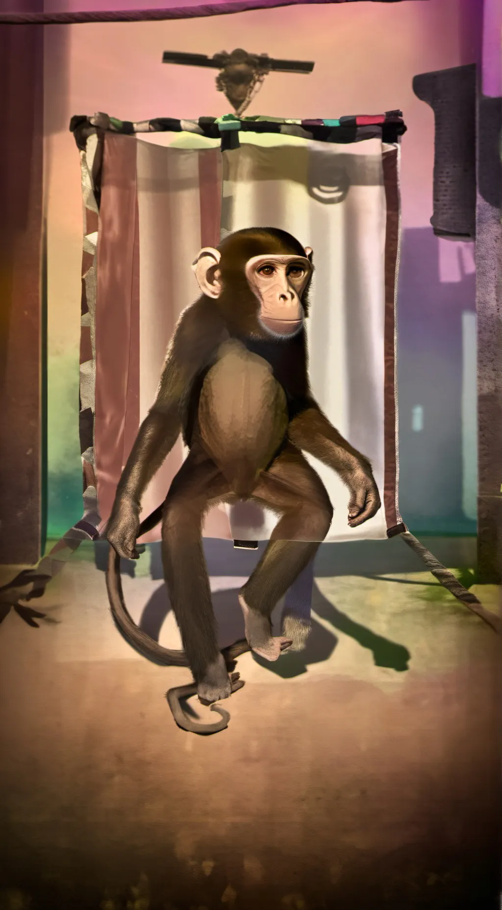 ai character: Mr monkey background